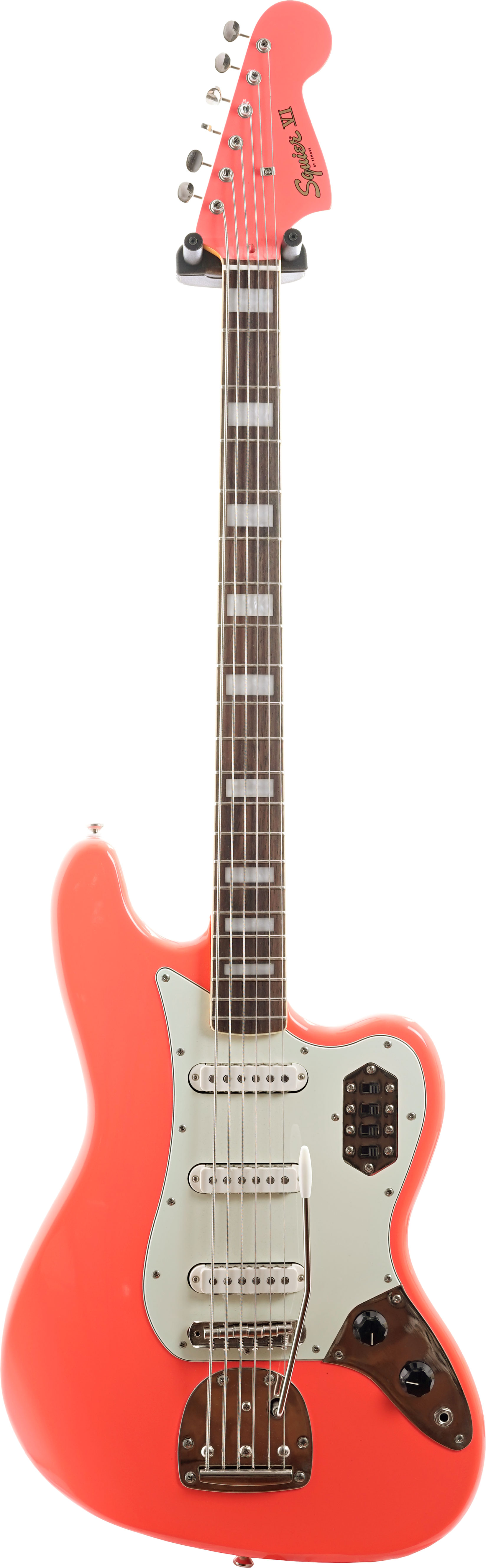 Squier FSR Classic Vibe Bass VI Laurel Fingerboard Mint Pickguard Matching Headstock Tahitian Coral Short Scale Bass (Pre-Owned)