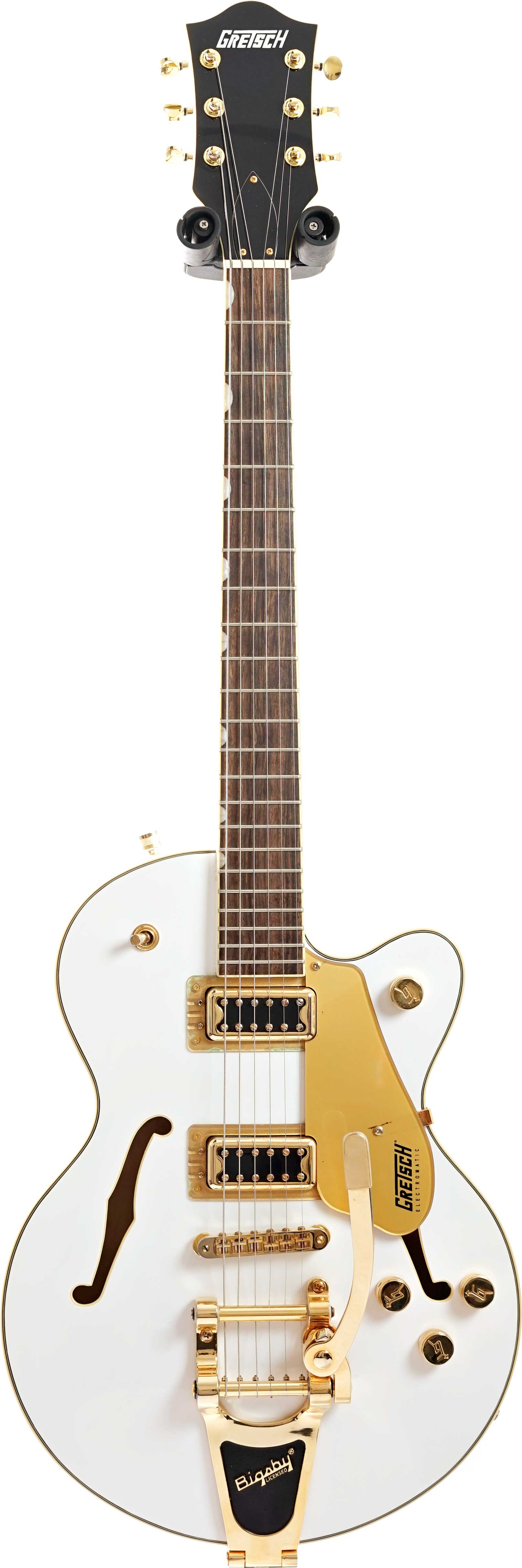 Gretsch 2018 limited edition Gretsch G5655TG Electromatic Centerblock Jr. Bisgby Snow Crest White (Pre-Owned)