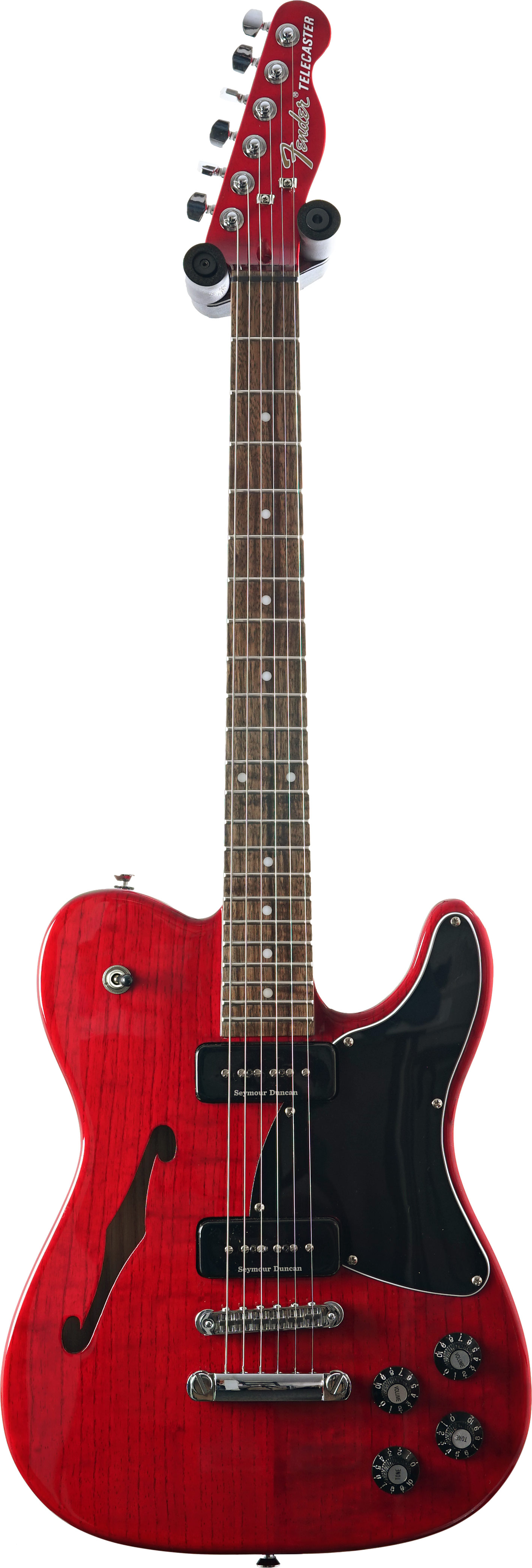 Fender JA90 Jim Adkins Telecaster Crimson Red Transparent Indian Laurel Fingerboard (Pre-Owned)