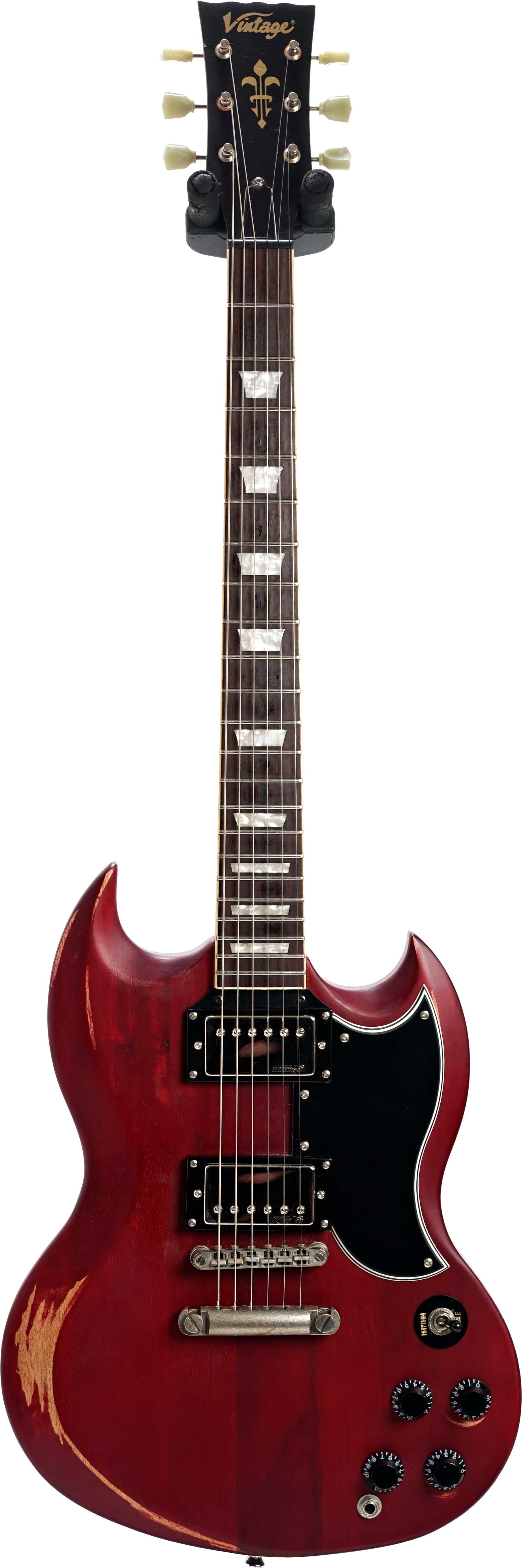 Vintage VS6 Guitar Cherry Red (Pre-Owned)