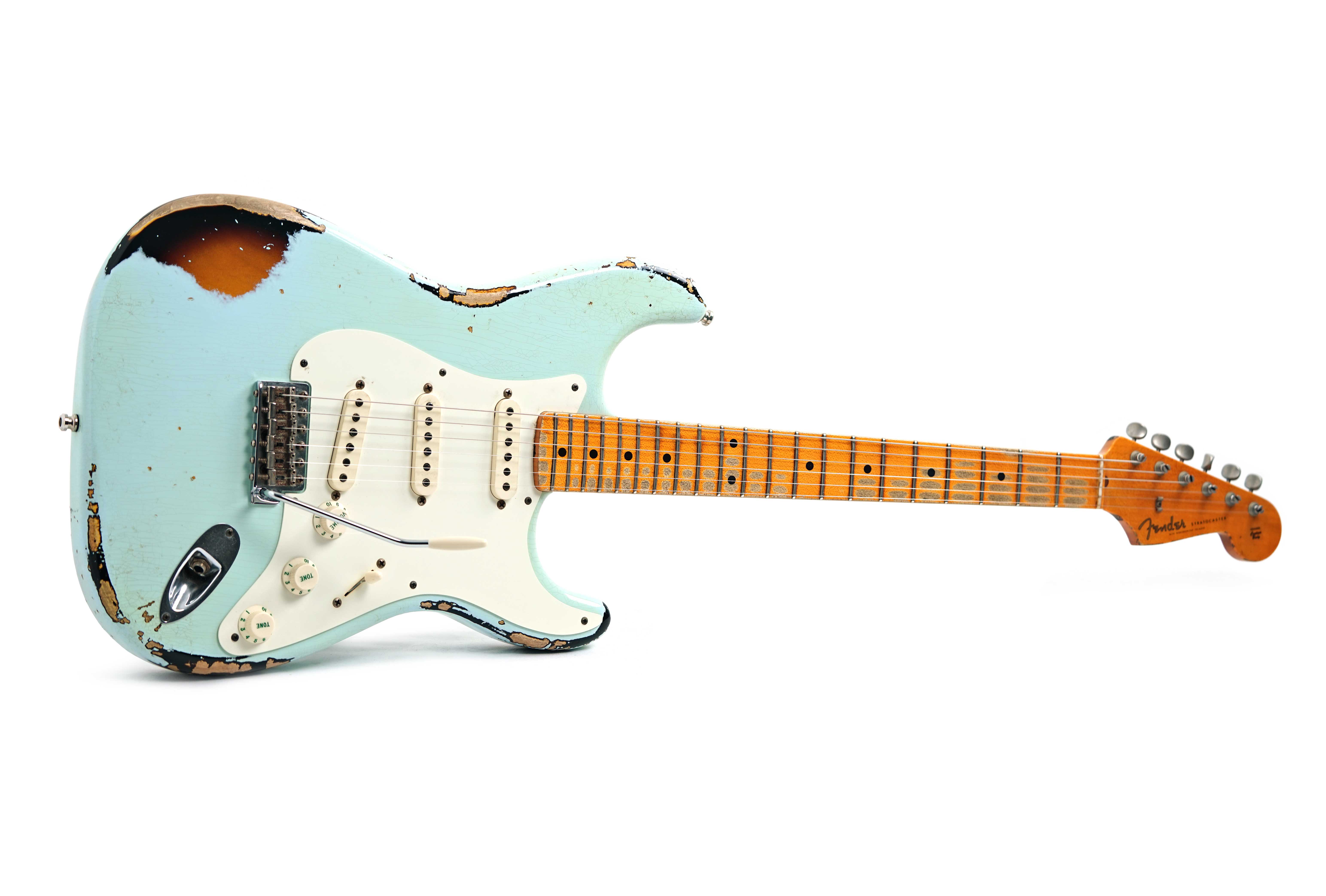 Fender Custom Shop 2015 Limited Edition 1957 Stratocaster Heavy Relic Super Faded Sonic Blue (Pre-Owned)