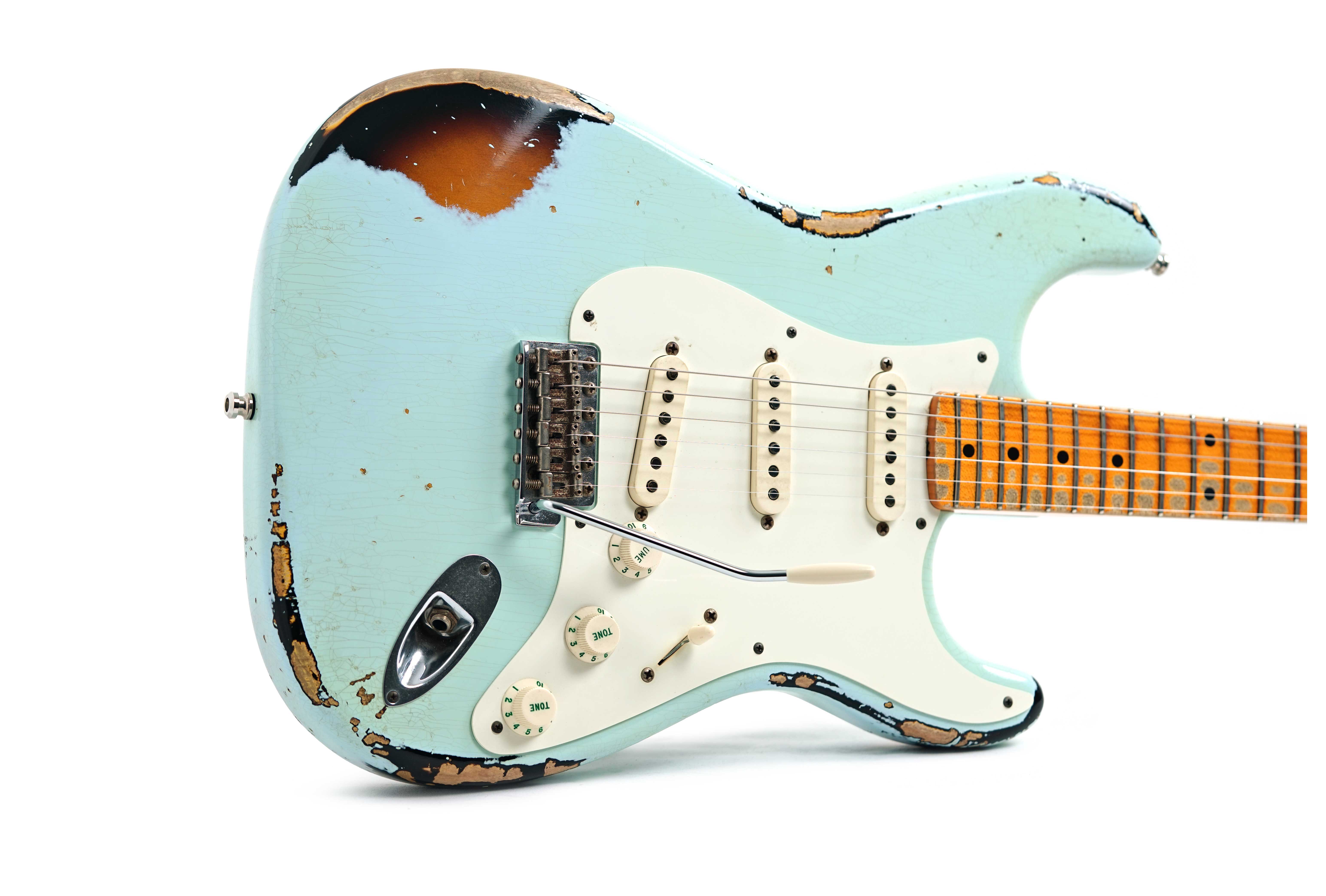 Fender Custom Shop 2015 Limited Edition 1957 Stratocaster Heavy Relic Super Faded Sonic Blue (Pre-Owned)