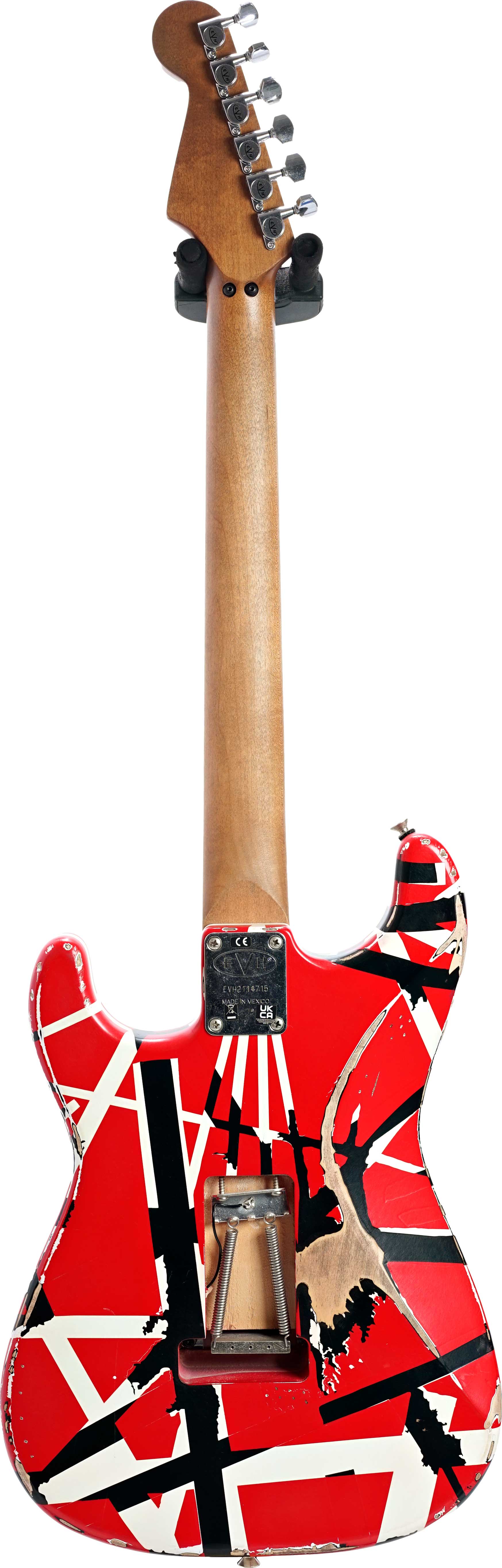 EVH Striped Series Frankenstein Frankie Red with Black Stripes Relic (Pre-Owned)