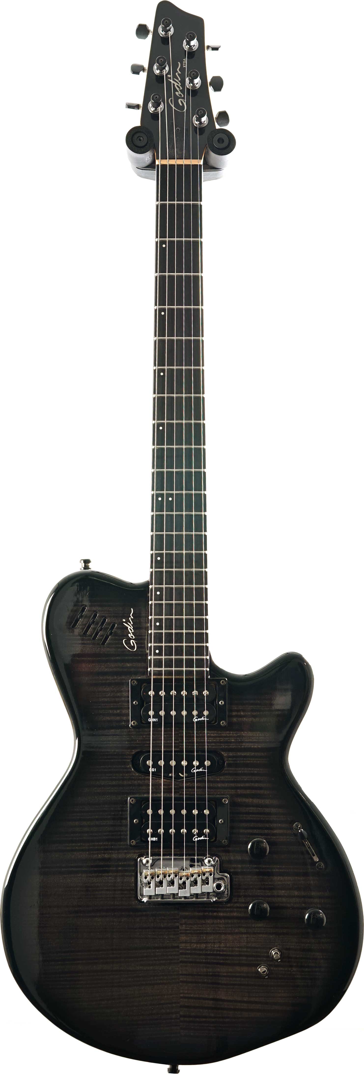 Godin 2016 XT-SA Leaftop Trans Black (Pre-Owned)