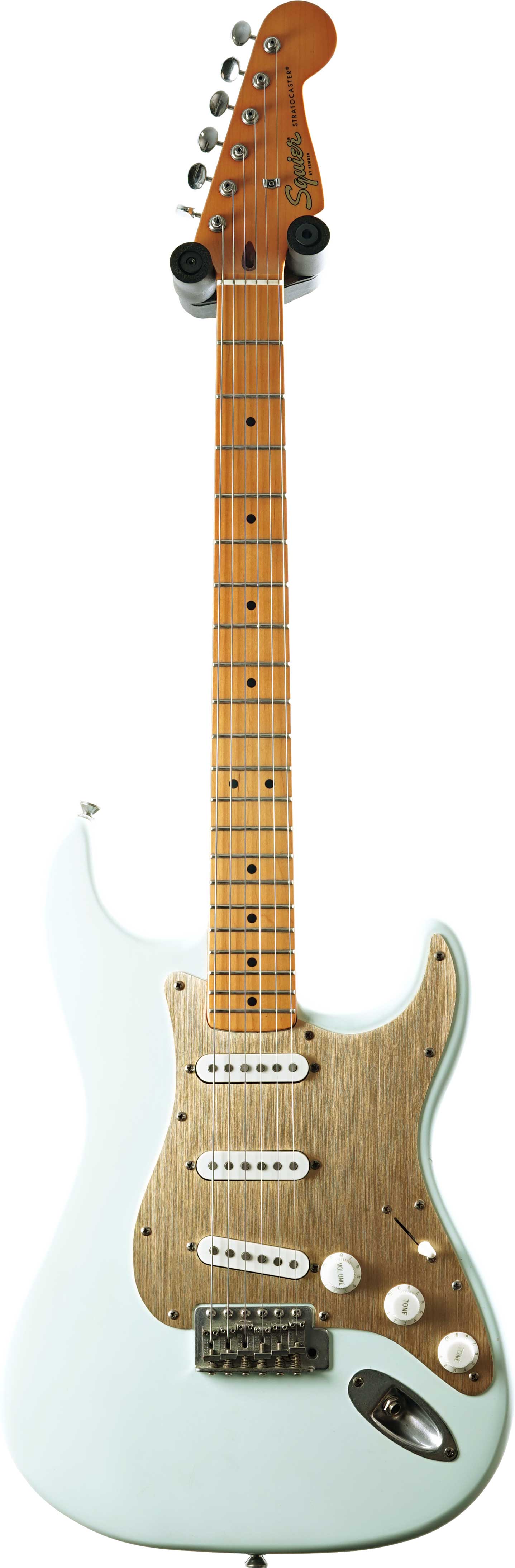 Squier 2022 40th Anniversary Stratocaster Vintage Edition Satin Sonic Blue Maple Fingerboard (Pre-Owned)