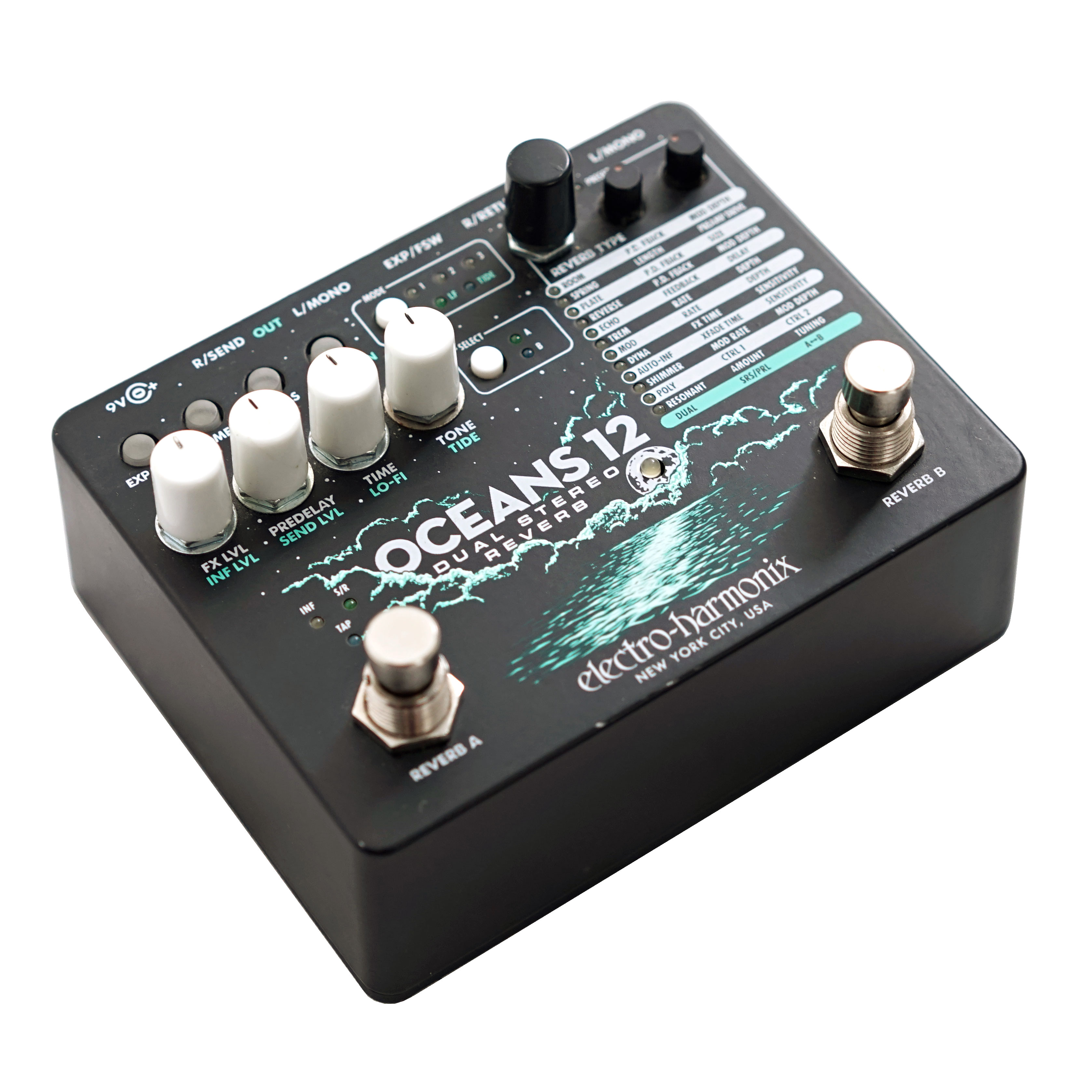 Electro Harmonix Oceans 12 Dual Stereo Reverb (Pre-Owned)