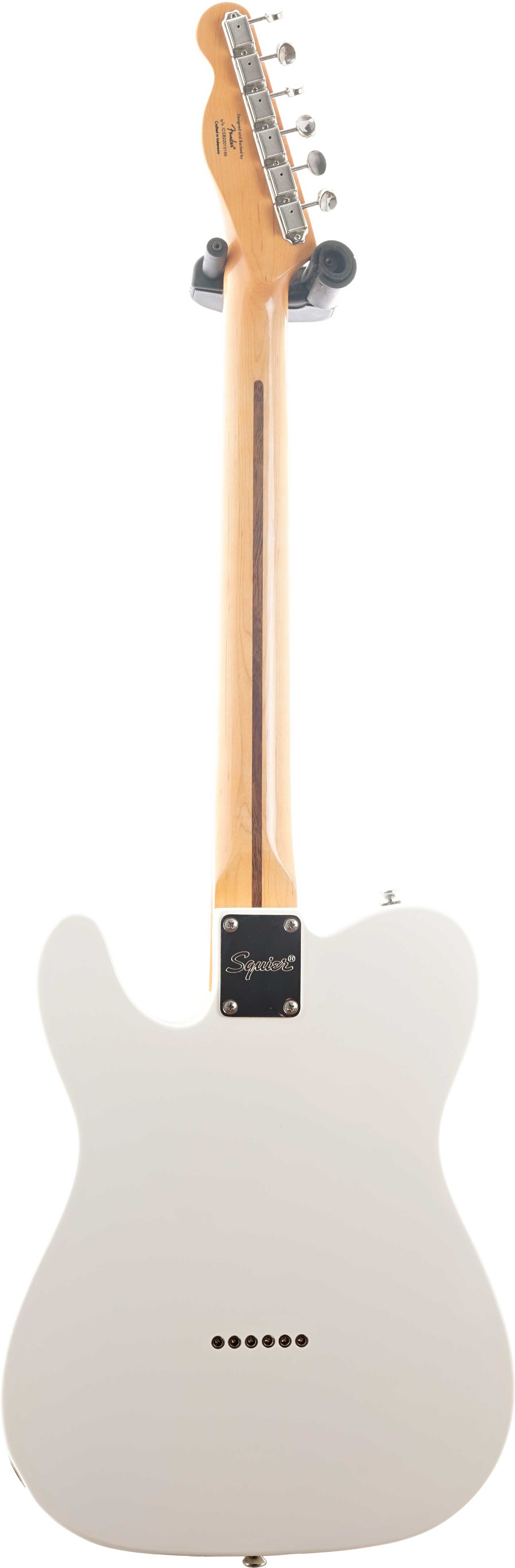 Squier FSR Classic Vibe '70s Telecaster Thinline Maple Fingerboard with Blocks and Binding Black Pickguard Olympic White (Pre-Owned)