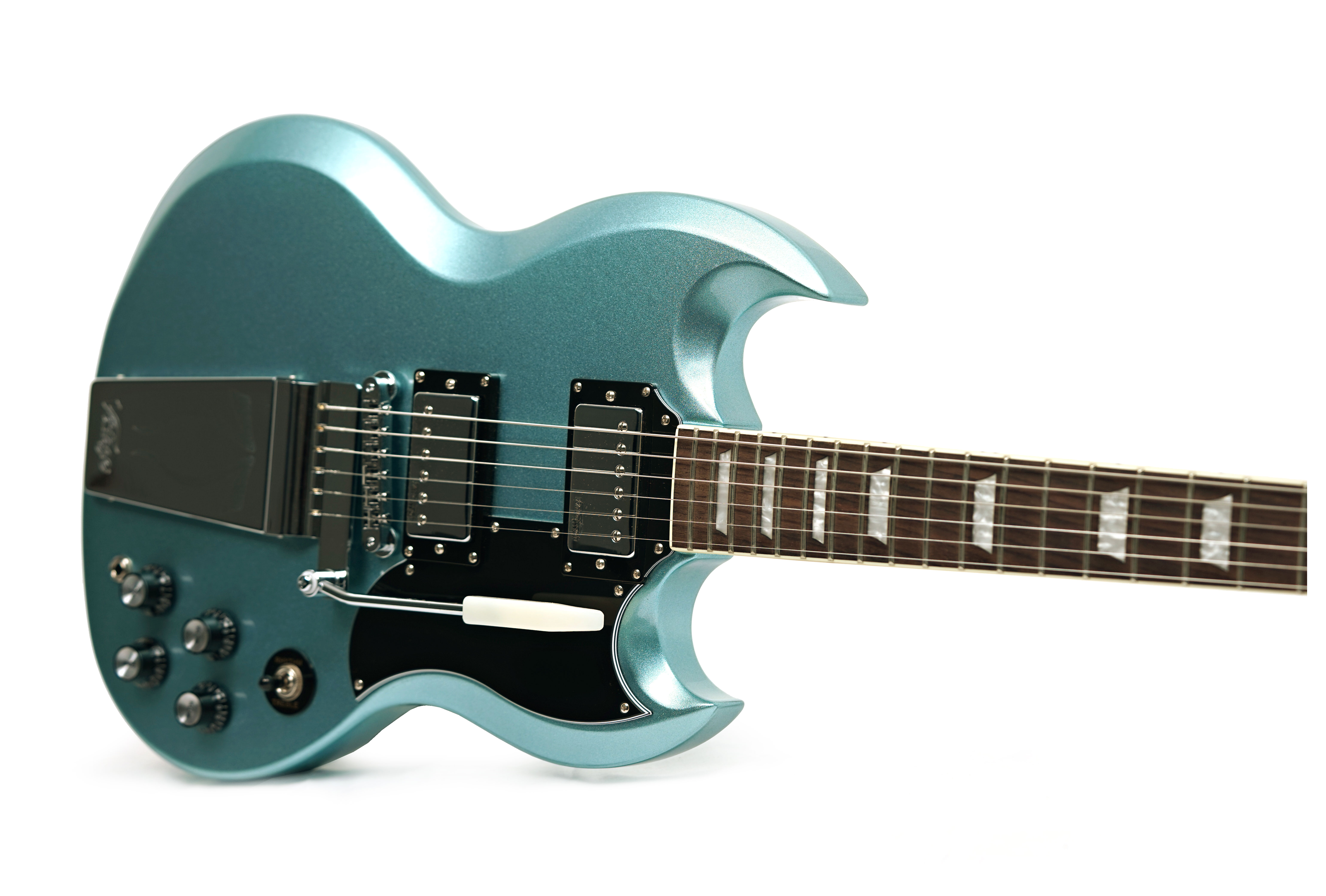 Vintage 2020 VS6 With Vibrola Tailpiece Gun Hill Blue (Pre-Owned)