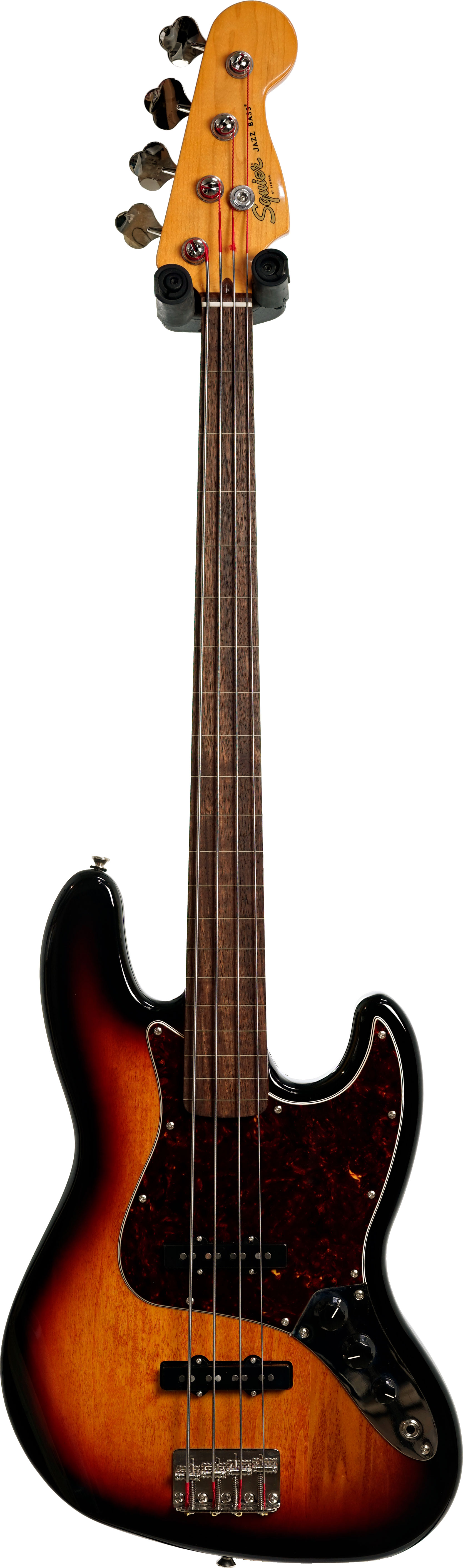 Squier Classic Vibe 60s Fretless Jazz Bass 3 Tone Sunburst Indian Laurel Fingerboard (Pre-Owned)