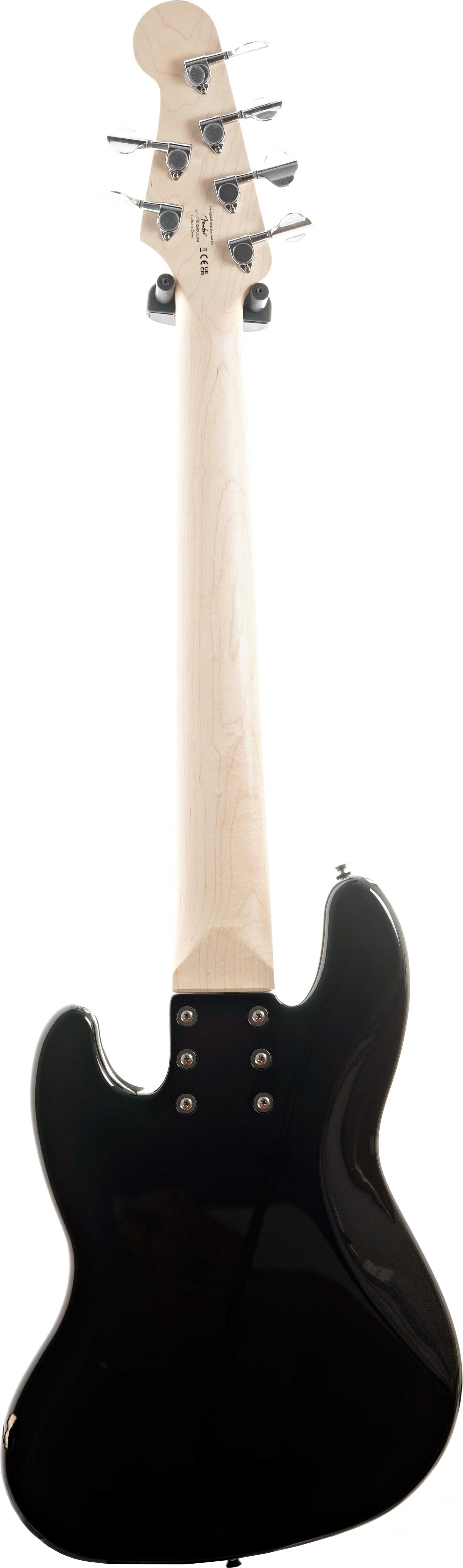 Squier Affinity Series Jazz Bass VI Laurel Fingerboard Black Pickguard Black Metallic (Pre-Owned)