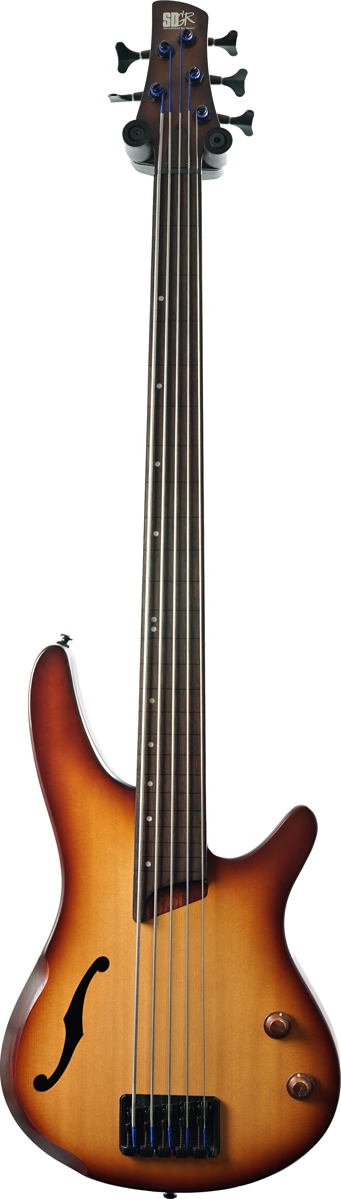 Ibanez Bass Workshop SRH505F-NNF 5 String Fretless Natural Brown Burst Flat  (Pre-Owned)