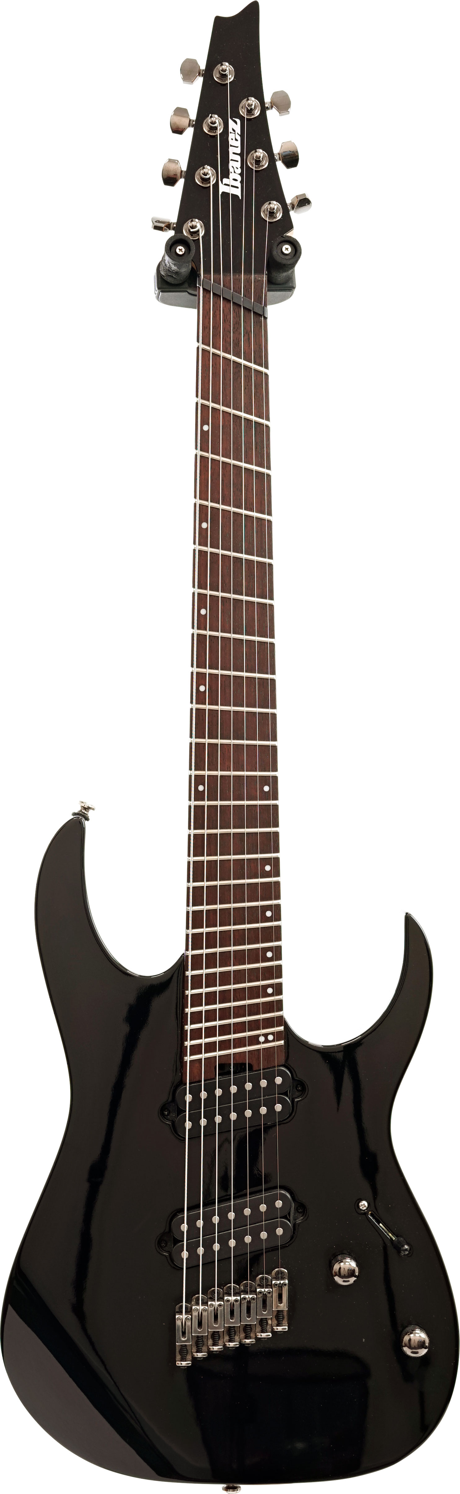 Ibanez 2022 Iron Label RGMS7 Multi-Scale 7 String Black  (Pre-Owned)