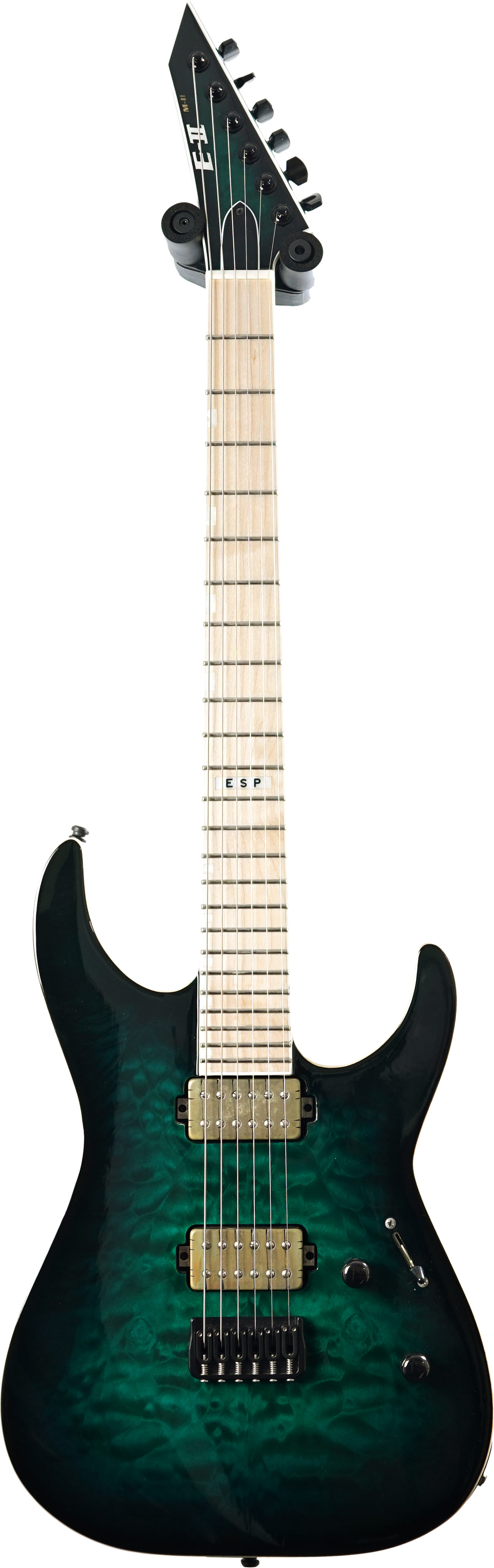 ESP E-II M-II NT Black Turquoise Burst  (Pre-Owned)