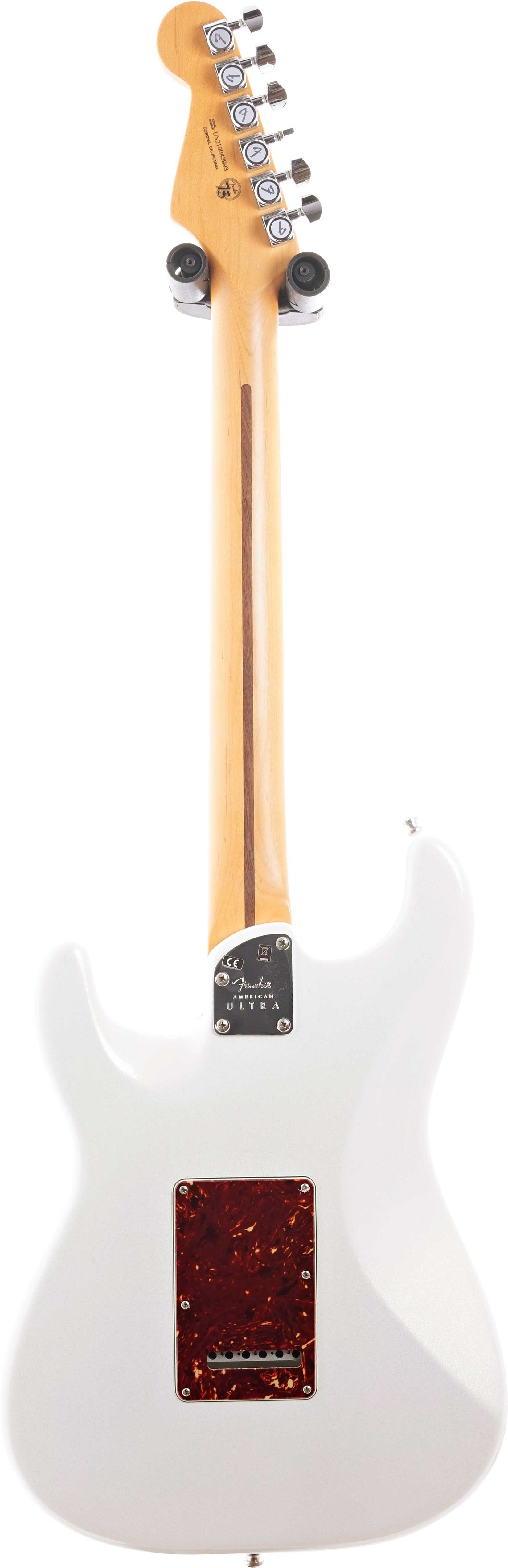 Fender 2020 American Ultra Stratocaster Arctic Pearl Rosewood Fingerboard (Pre-Owned)