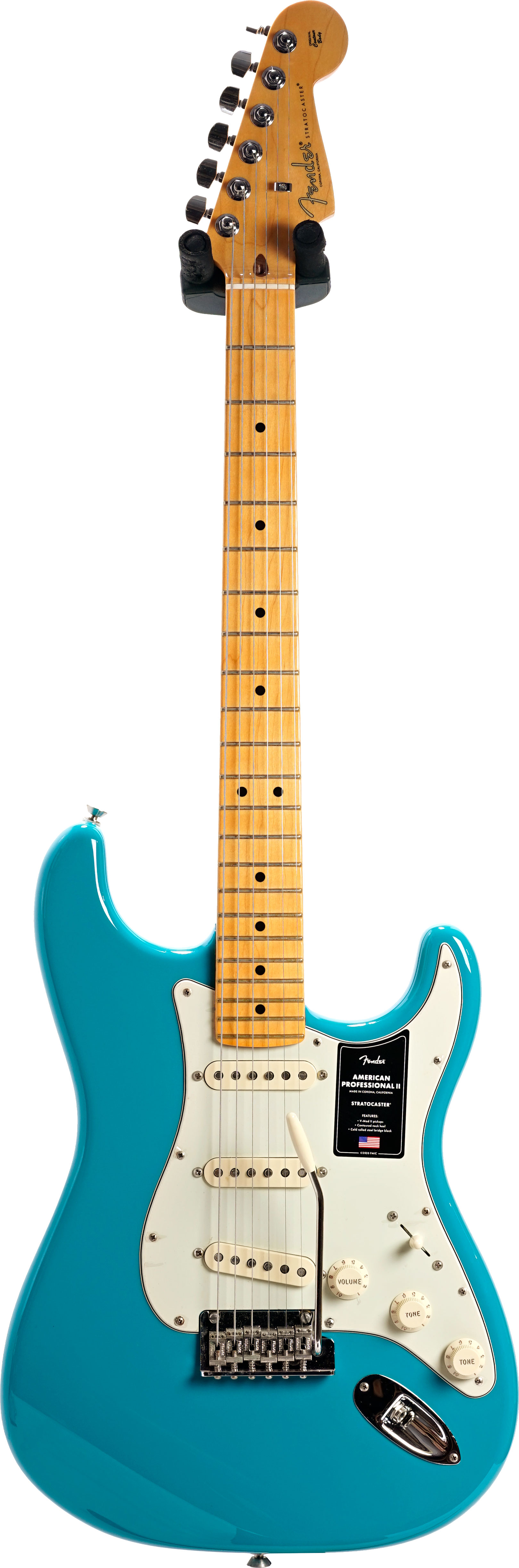 Fender 2021 American Professional II Stratocaster Miami Blue Maple Fingerboard (Pre-Owned)