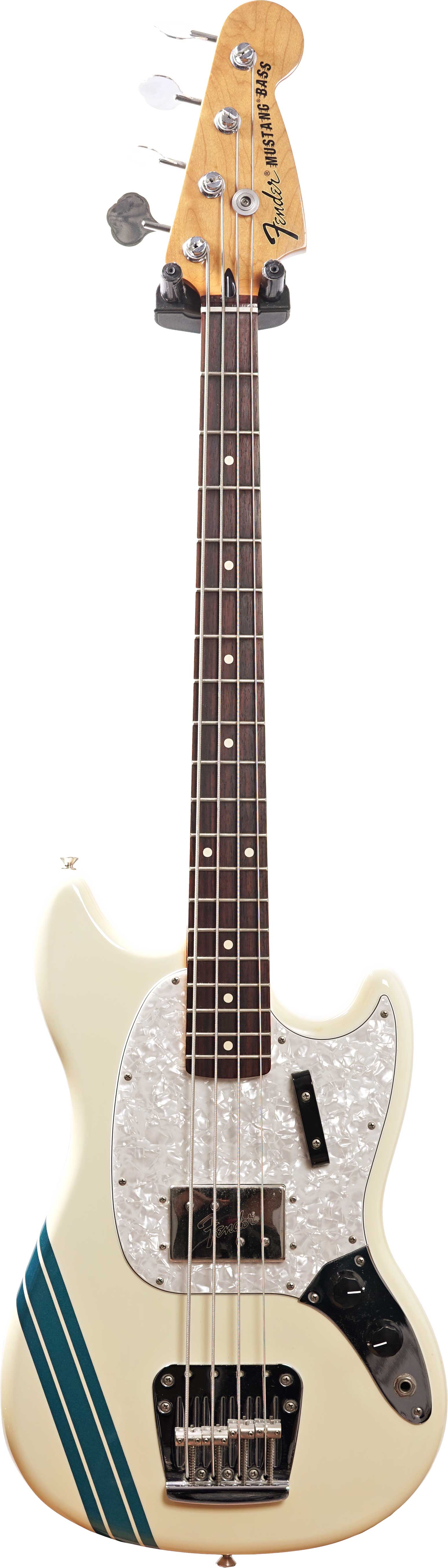 Fender 2013 Pawn Shop Mustang Short Scale Bass Rosewood Fingerboard Olympic White with Stripe (Pre-Owned)