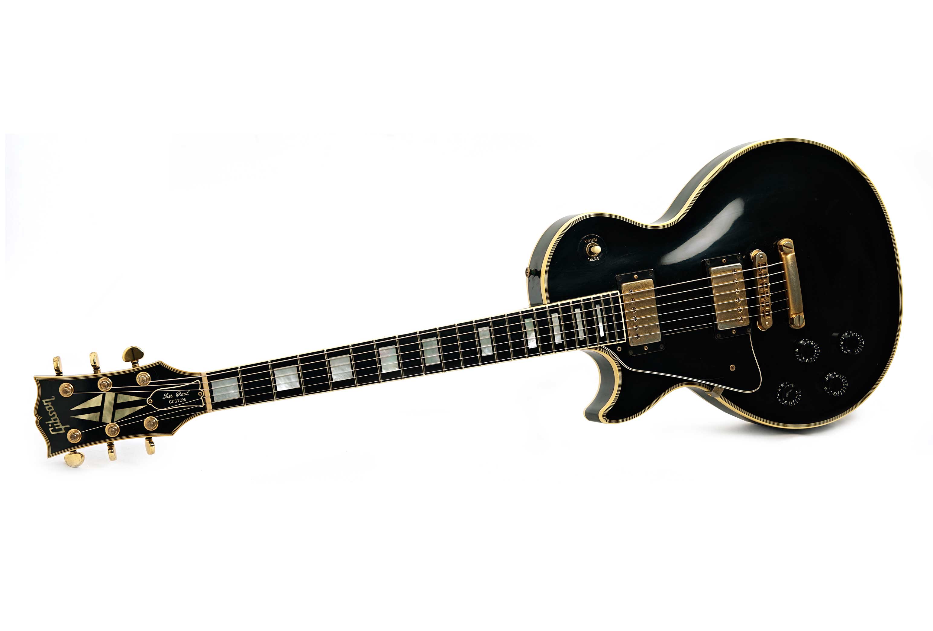 Gibson Custom Shop 1992 Les Paul Custom Ebony with Ebony Fingerboard Gloss Left Handed (Pre-Owned)