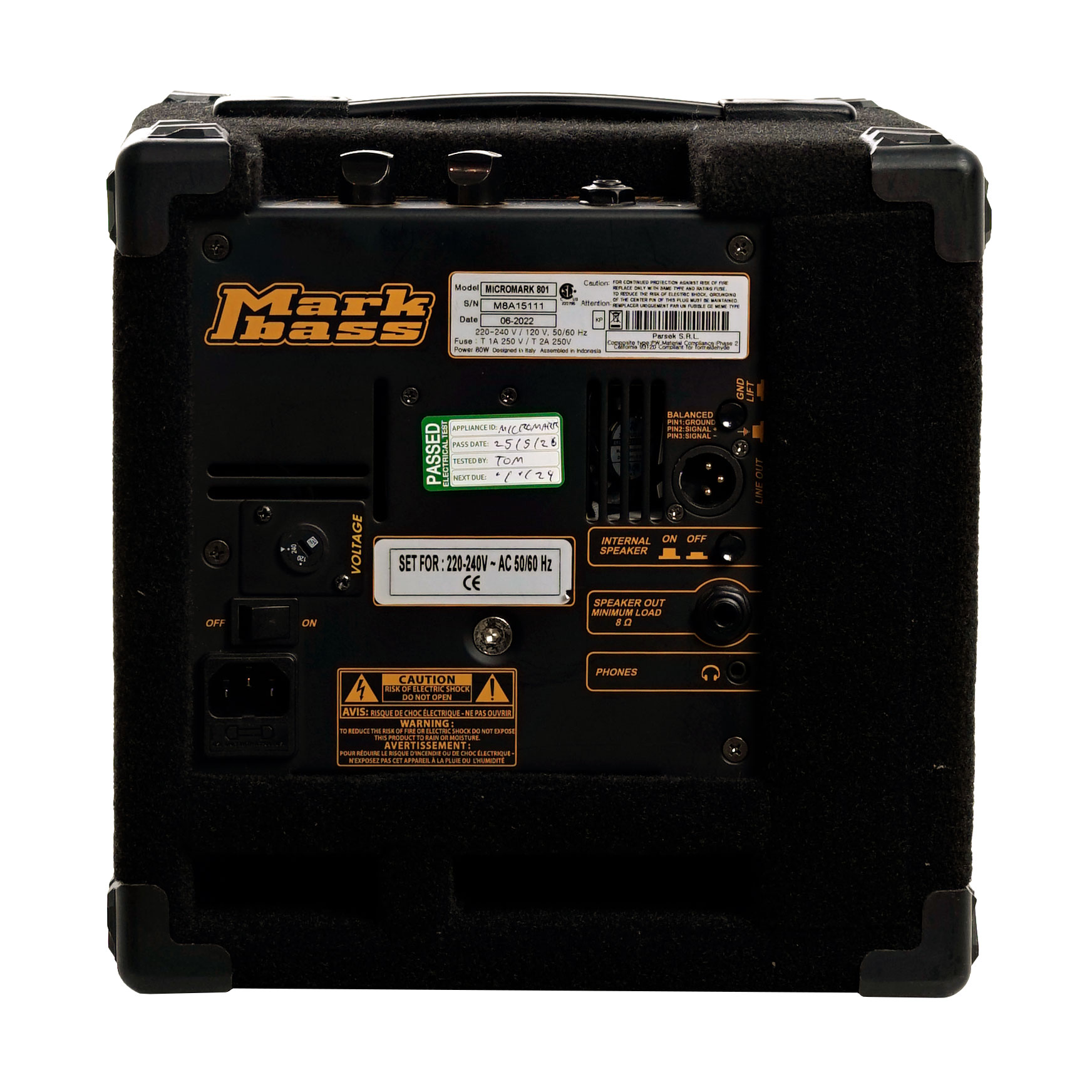 Mark Bass Micromark 801 1x8 Bass Combo Solid State Amp (Pre-Owned)