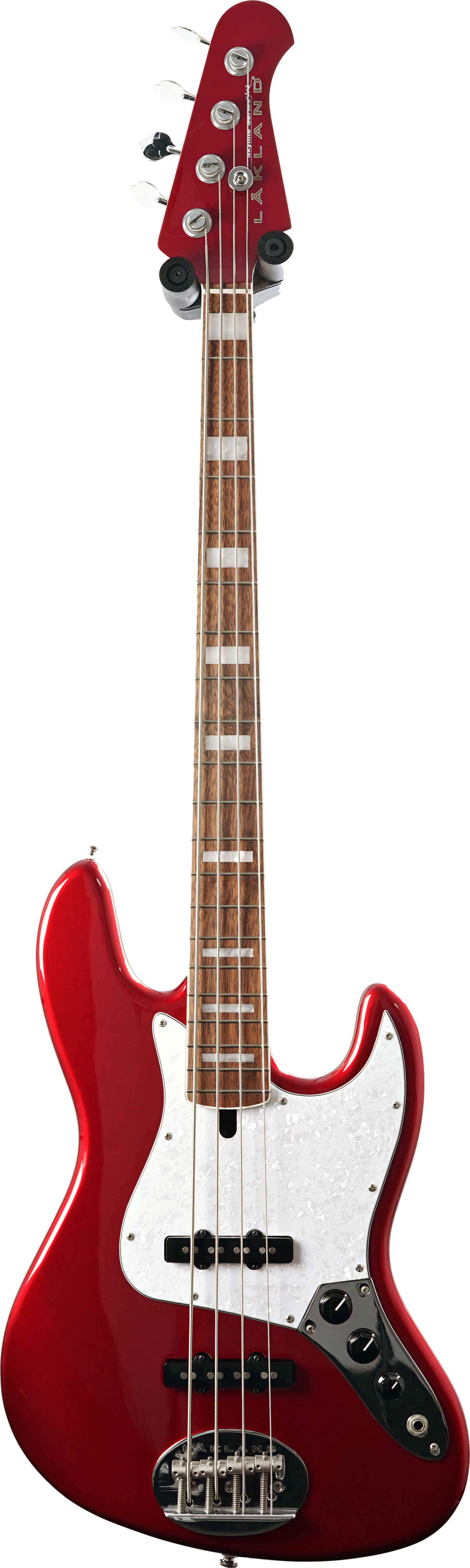 Lakland Skyline 44-60 Custom Candy Apple Red Laurel Fretboard Block and Bound  (Pre-Owned)