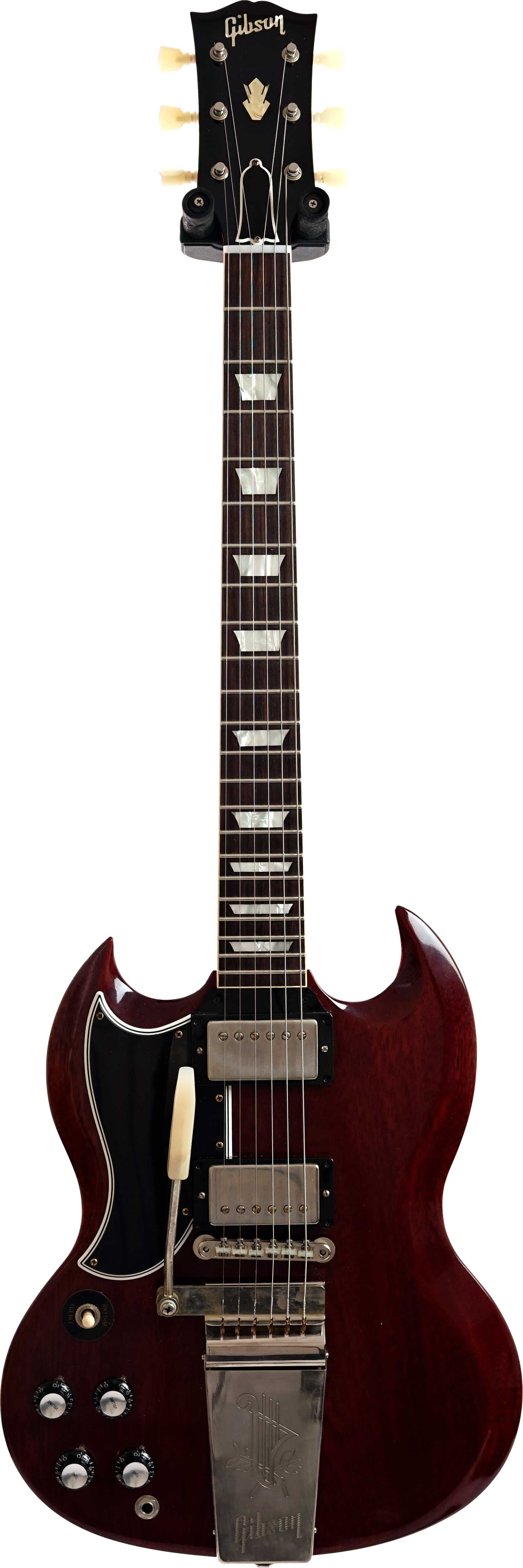Gibson Custom Shop 1964 SG Standard Reissue with Maestro Vibrola VOS Cherry Red Left Handed (Pre-Owned)
