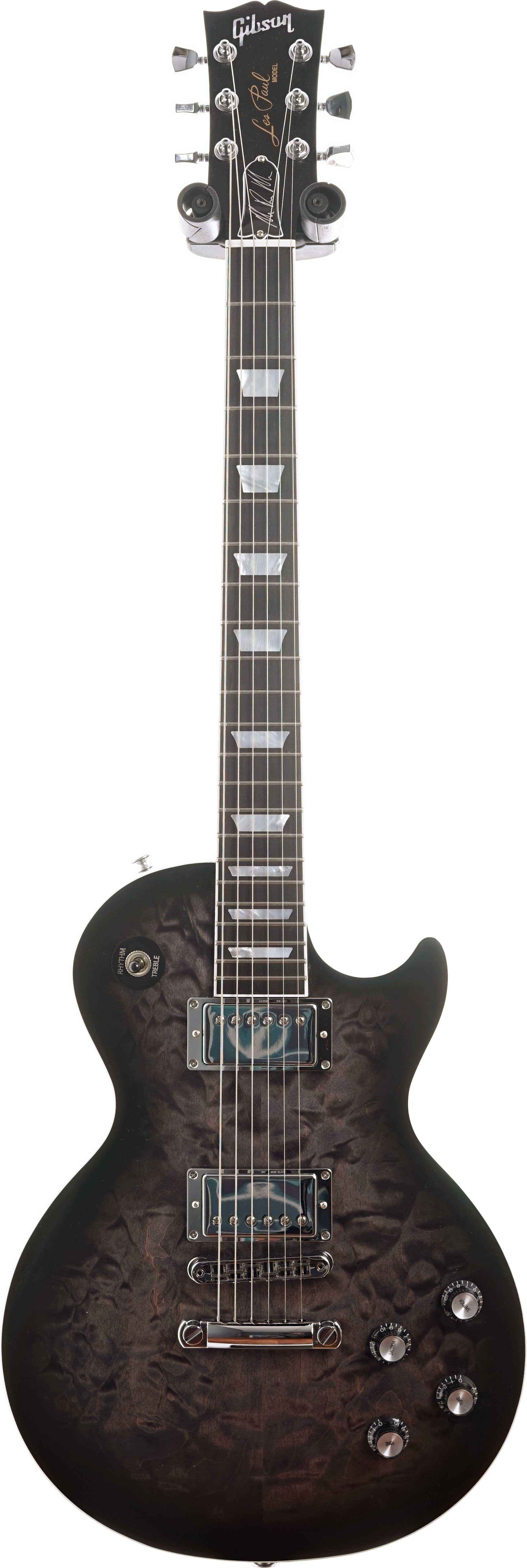 Gibson 2025 Mark Morton Les Paul Modern Quilt Translucent Ebony Burst Satin (Pre-Owned)