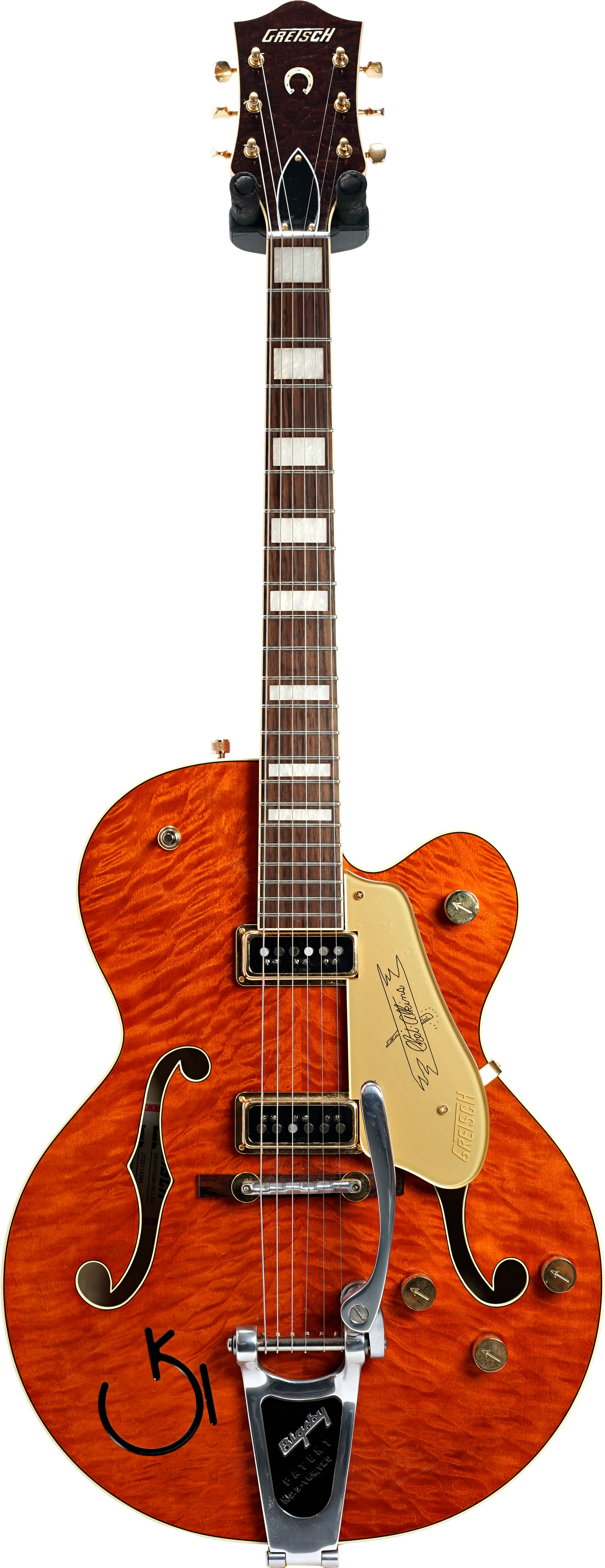 Gretsch 2023 G6120TGQM-56 Limited Edition Chet Round Up Orange (Pre-Owned)