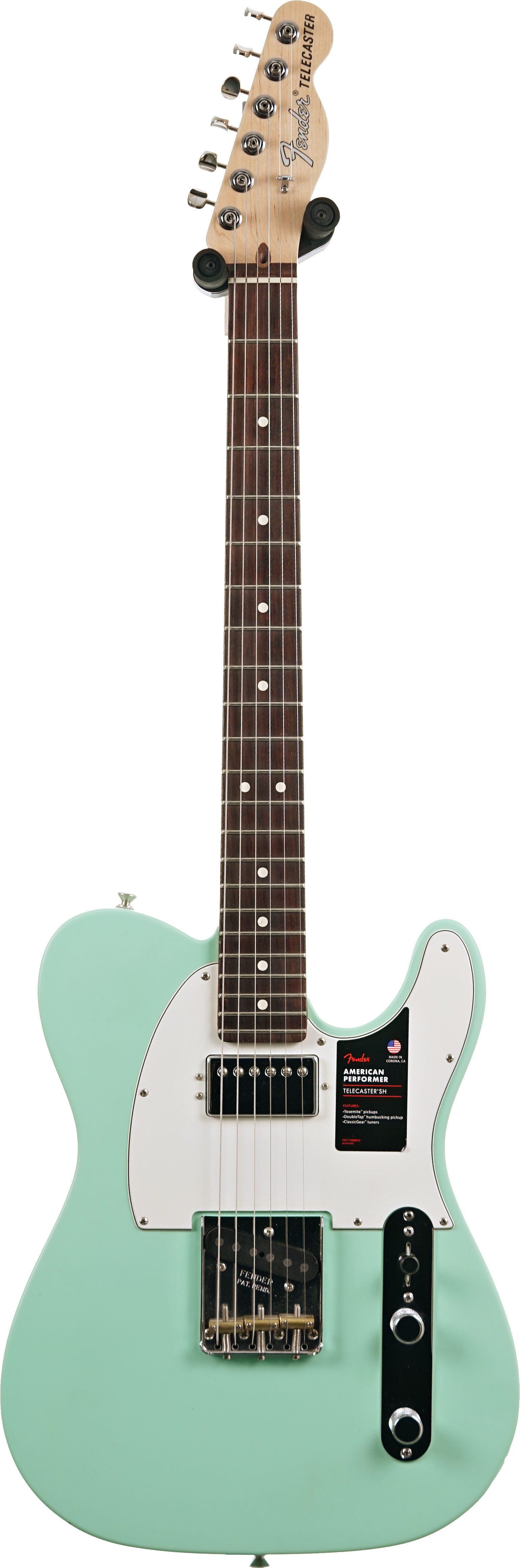 Fender 2021 American Performer Telecaster Humbucker Satin Sea Foam Green Rosewood Fingerboard (Pre-Owned)