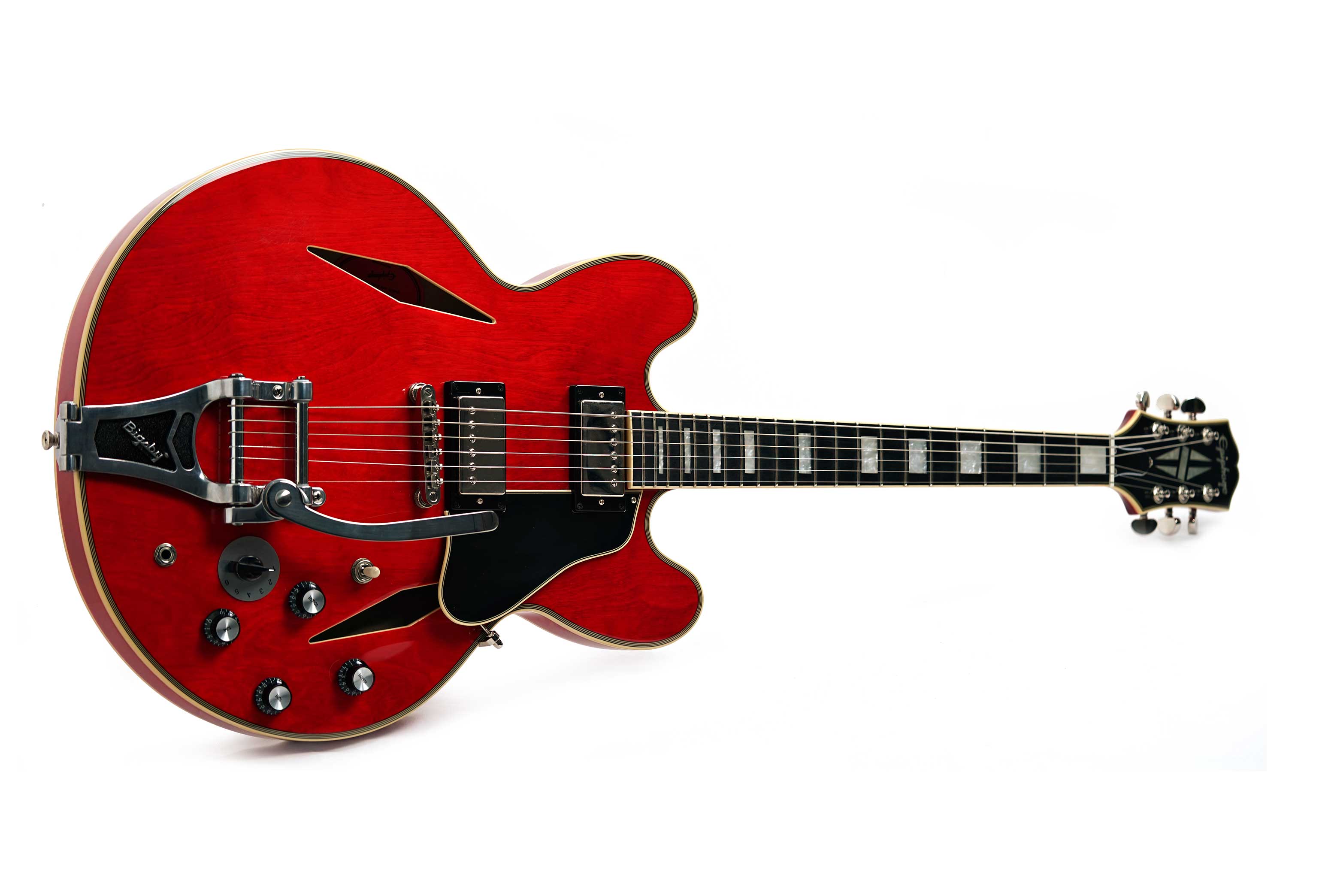 Epiphone 2023 Shinichi Ubukata ES-355 Custom Bigsby Sixties Cherry