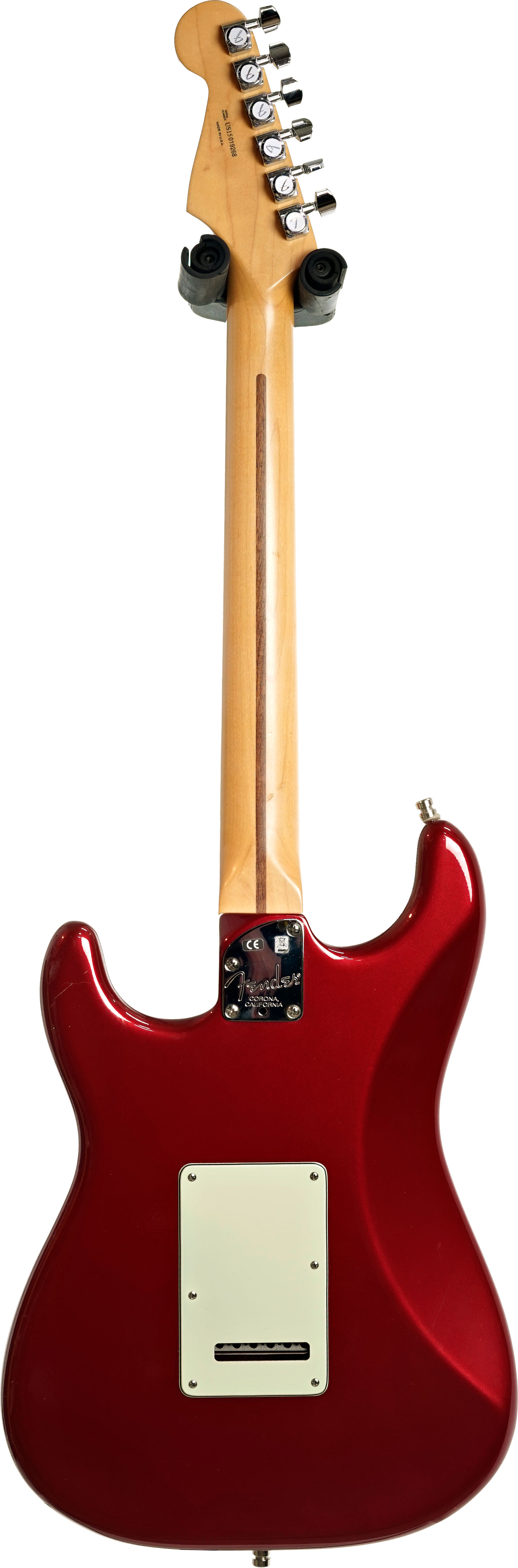 Fender 2015 American Deluxe Stratocaster Maple Fingerboard Refinished in Jaguar Firenze Red (Pre-Owned)