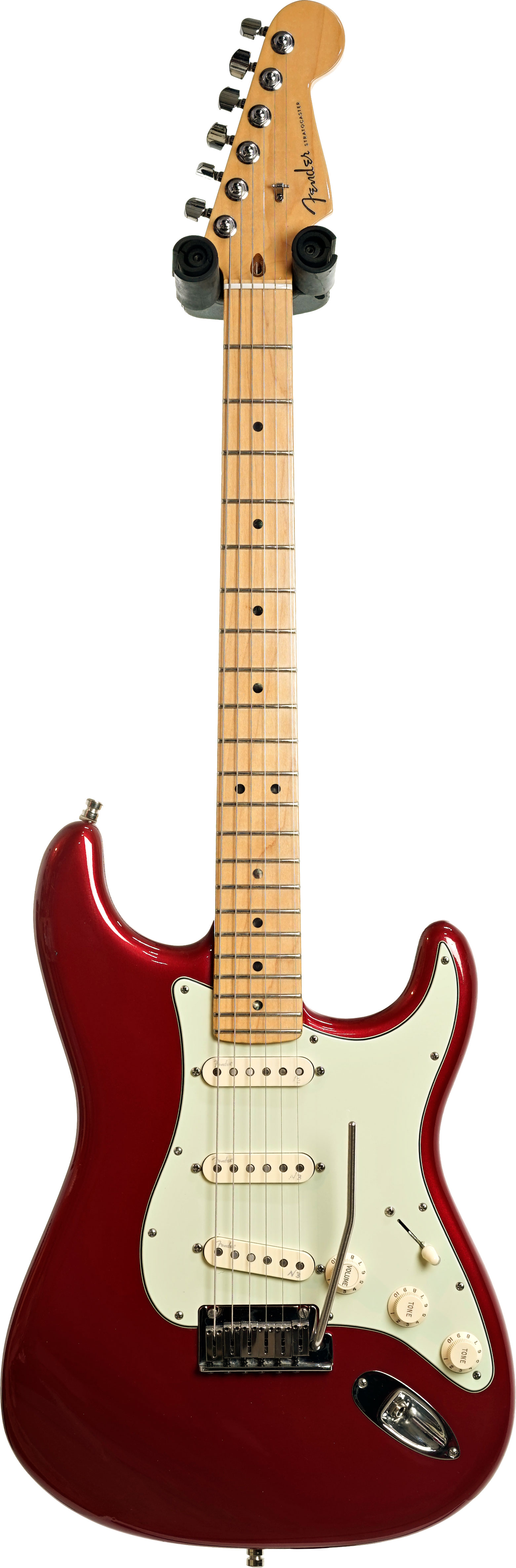 Fender 2015 American Deluxe Stratocaster Maple Fingerboard Refinished in Jaguar Firenze Red (Pre-Owned)