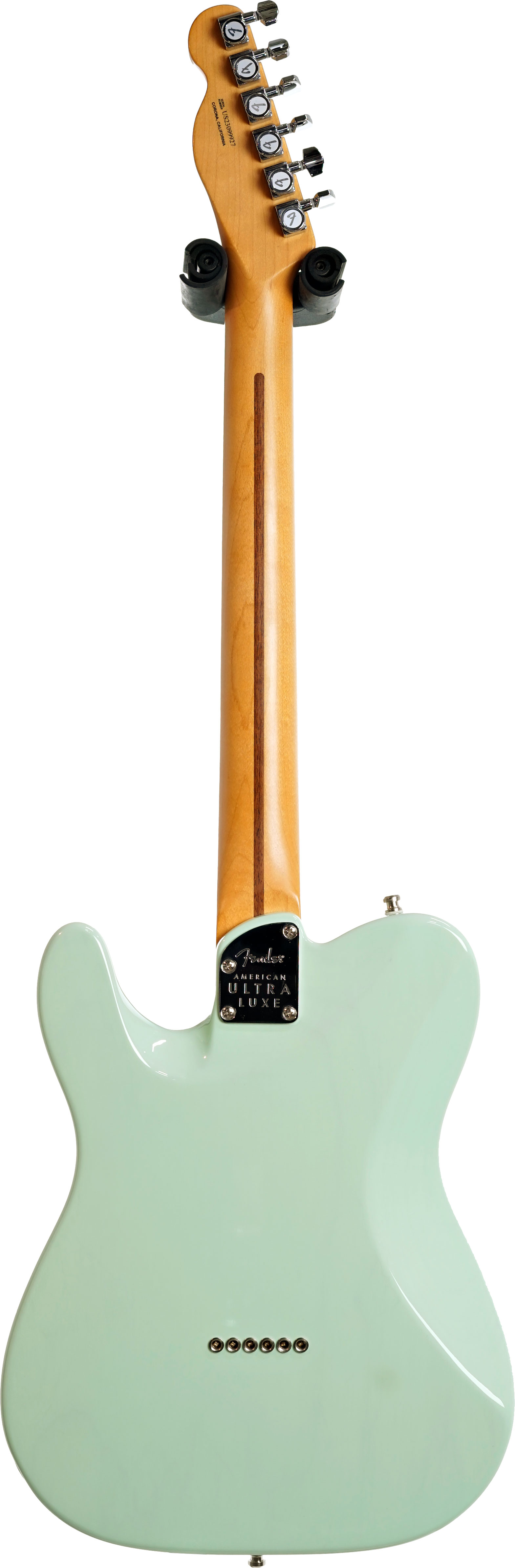 Fender American Ultra Luxe Telecaster Transparent Surf Green Rosewood Fingerboard  (Pre-Owned)