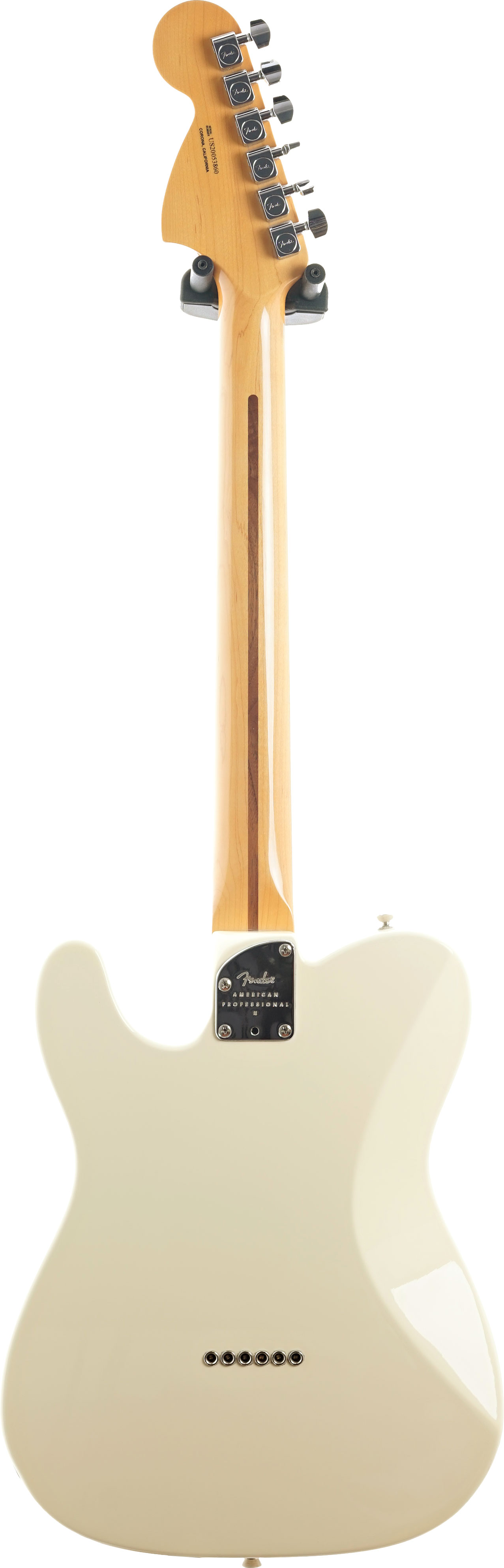 Fender 2020 American Professional II Tele Deluxe Olympic White Maple Fingerboard (Pre-Owned)