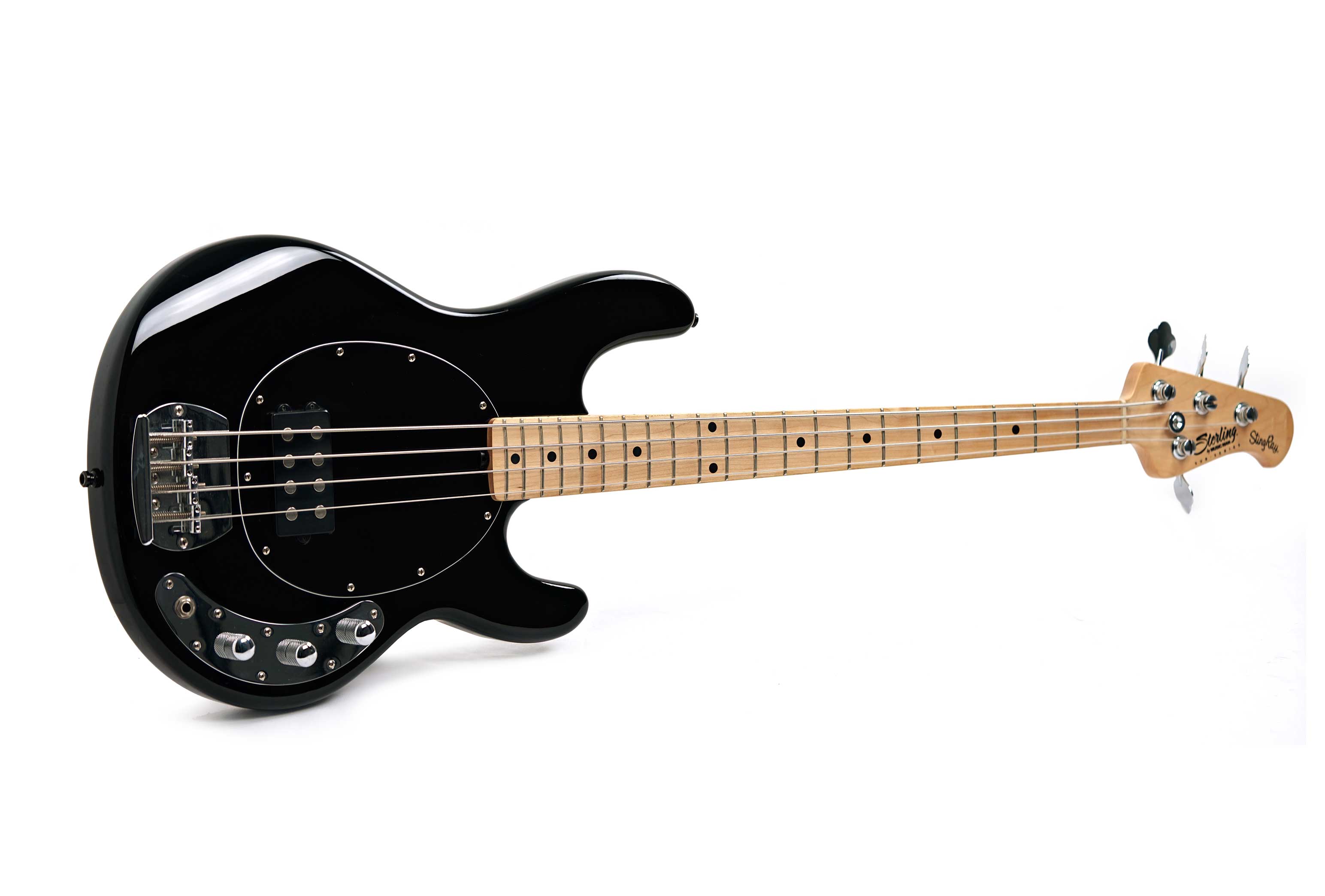 Music Man Sterling Sub Series Ray4 Black Maple Fingerboard (Pre-Owned)