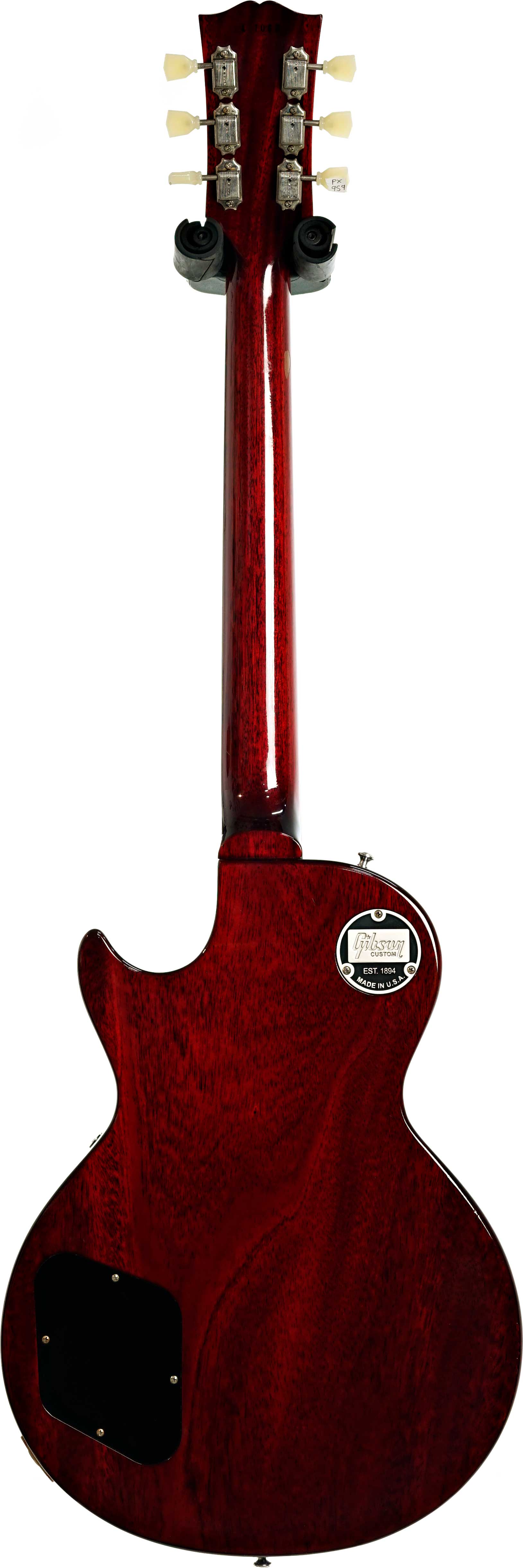 Gibson Custom Shop Made 2 Measure 1954 Les Paul P90 Re-Issue Ebony with Red Aniline Dye Back and Sides (Pre-Owned)