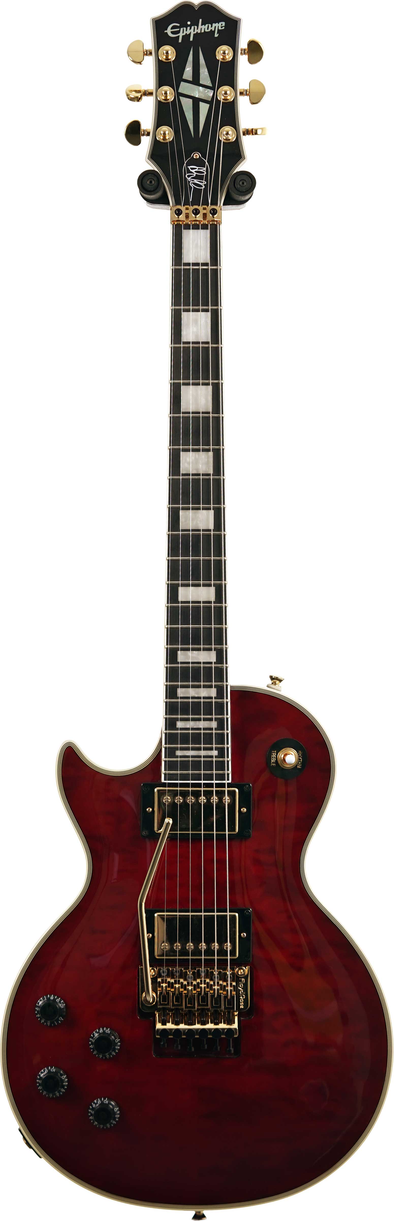 Epiphone 2024 Alex Lifeson Les Paul Custom Axcess Quilt Ruby Left Handed (Pre-Owned)