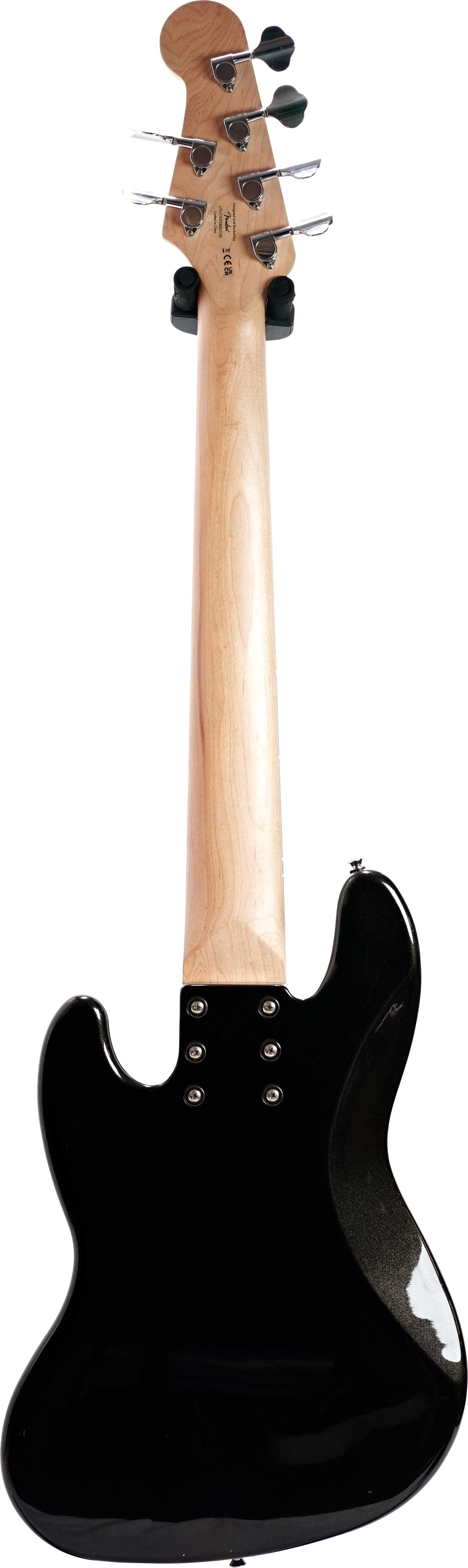 Squier Affinity Series Jazz Bass VI Laurel Fingerboard Black Pickguard Black Metallic (Pre-Owned)