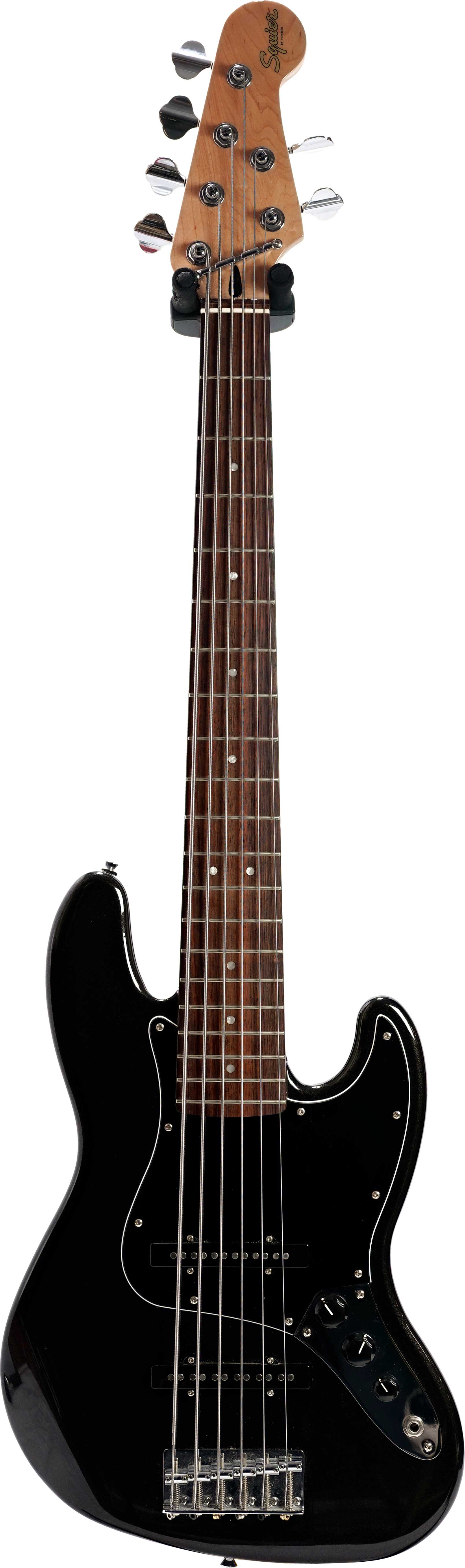 Squier Affinity Series Jazz Bass VI Laurel Fingerboard Black Pickguard Black Metallic (Pre-Owned)