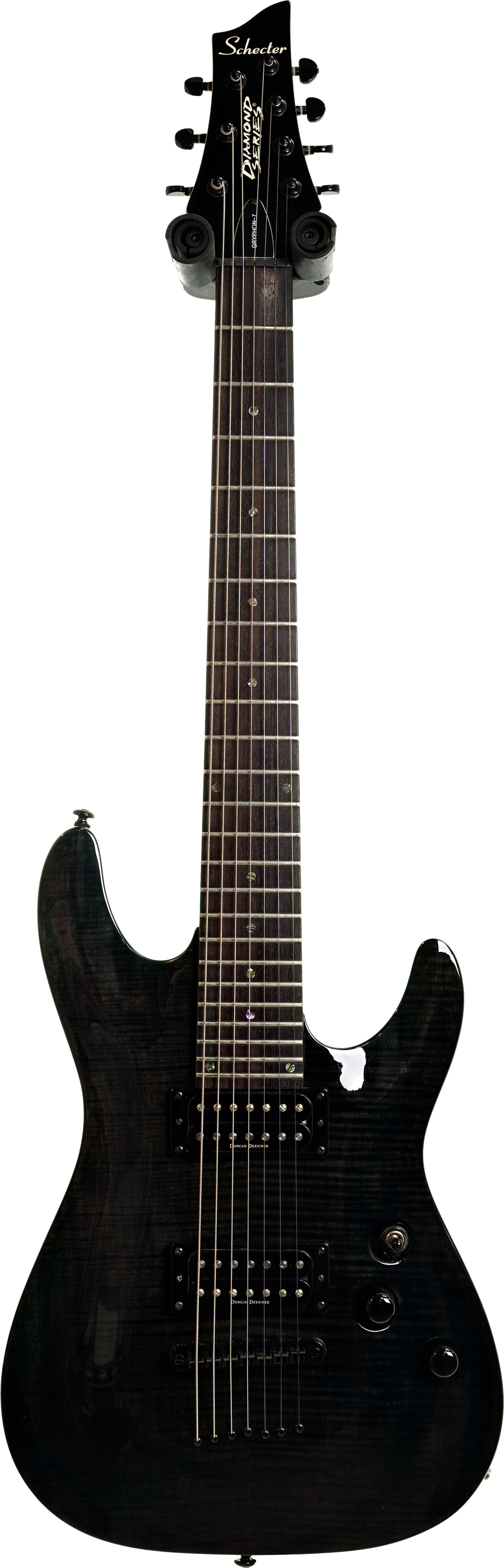 Schecter 2006 Diamond Series Gryphon 7 Charcoal Flame (Pre-Owned)