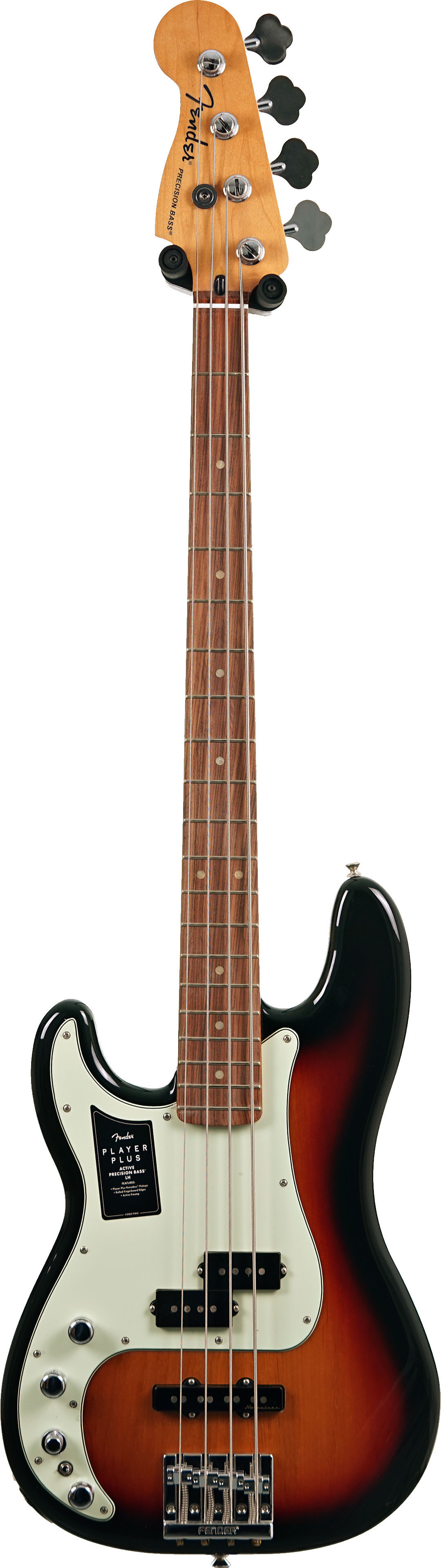 Fender 2022 Player Plus Precision Bass 3 Tone Sunburst Pau Ferro Fingerboard Left Handed (Pre-Owned)