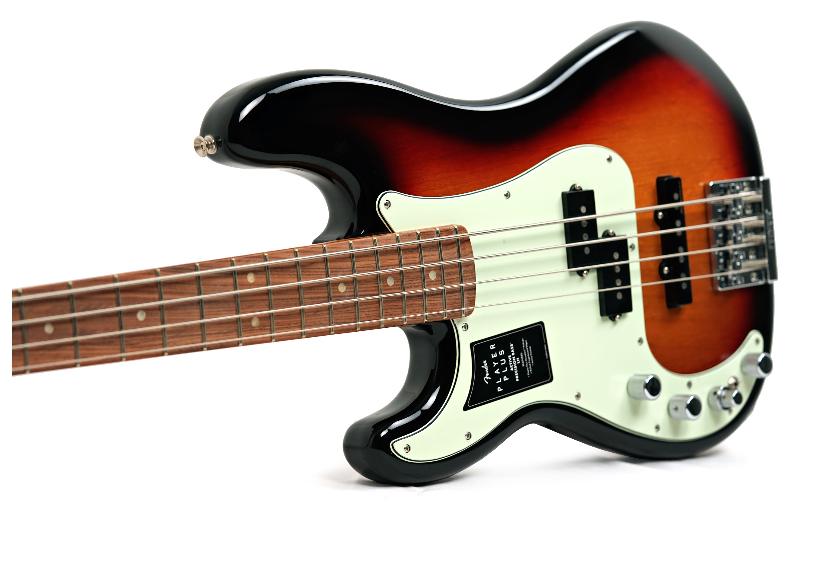 Fender 2022 Player Plus Precision Bass 3 Tone Sunburst Pau Ferro Fingerboard Left Handed (Pre-Owned)