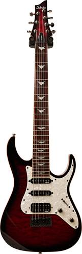 Schecter Banshee-7 Extreme Black Cherry Burst (Pre-Owned) #IW16120202