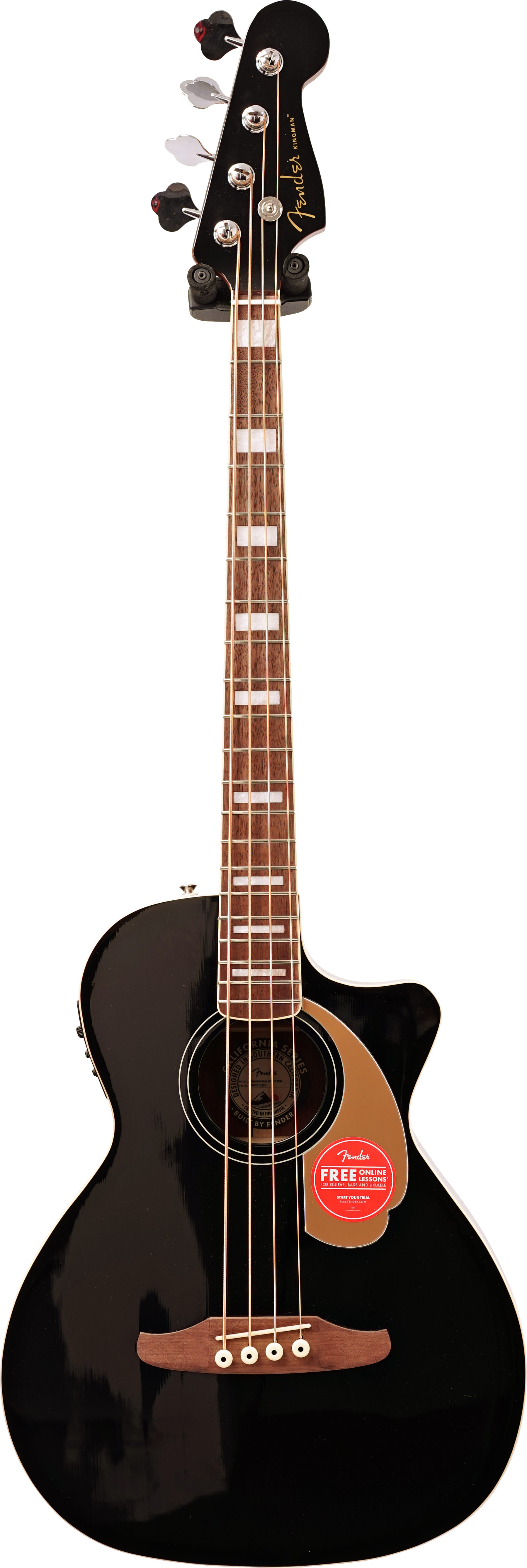 Fender Kingman Bass V2 Jetty Black Walnut Fingerboard (PreOwned) 