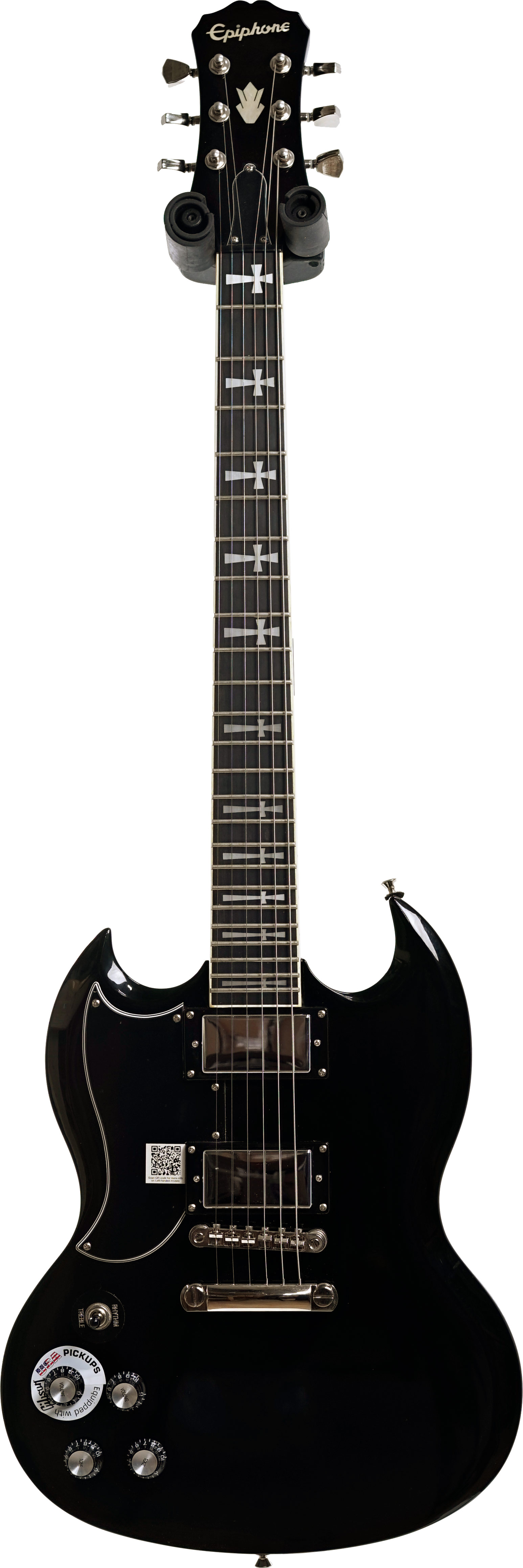 Epiphone Ltd Edition Tony Iommi Signature SG Custom Ebony Left Handed (Pre-Owned) #1603201046