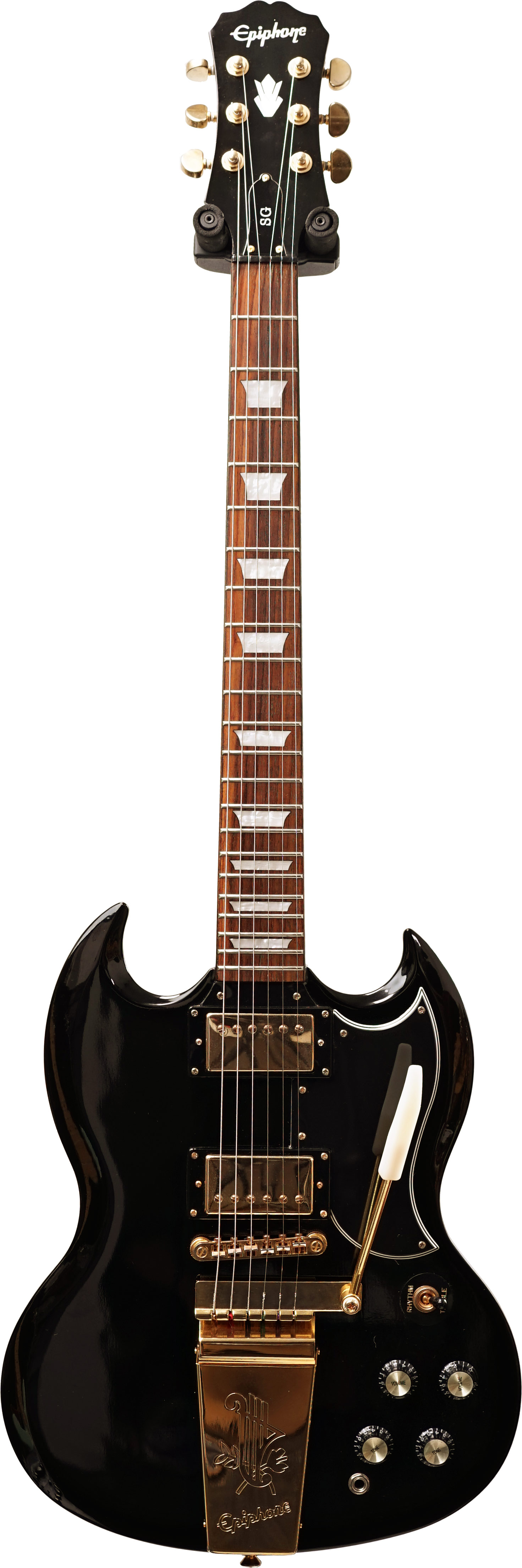 Epiphone G400 Deluxe Limited Edition with Maestro Tremolo Ebony (Pre-Owned) #10021507086