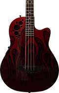 Ovation NSB778 Nikki Sixx Acoustic Bass Red Flame (Pre-Owned) #604429