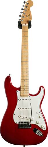 Fender 1998 American Deluxe Stratocaster Crimson Transparent Maple Fingerboard (Pre-Owned) #DN802954