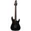 Schecter Demon 6 FR Aged Black Satin (Pre-Owned) #0629273 Front View