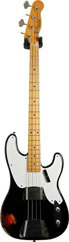 Fender Custom Shop 1955 Precision Bass Relic Black over 3 Tone (Pre-Owned) #2885