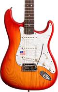 Fender 2007 American Deluxe Stratocaster Aged Cherry Sunburst Rosewood Fingerboard (Pre-Owned) #DZ7285026