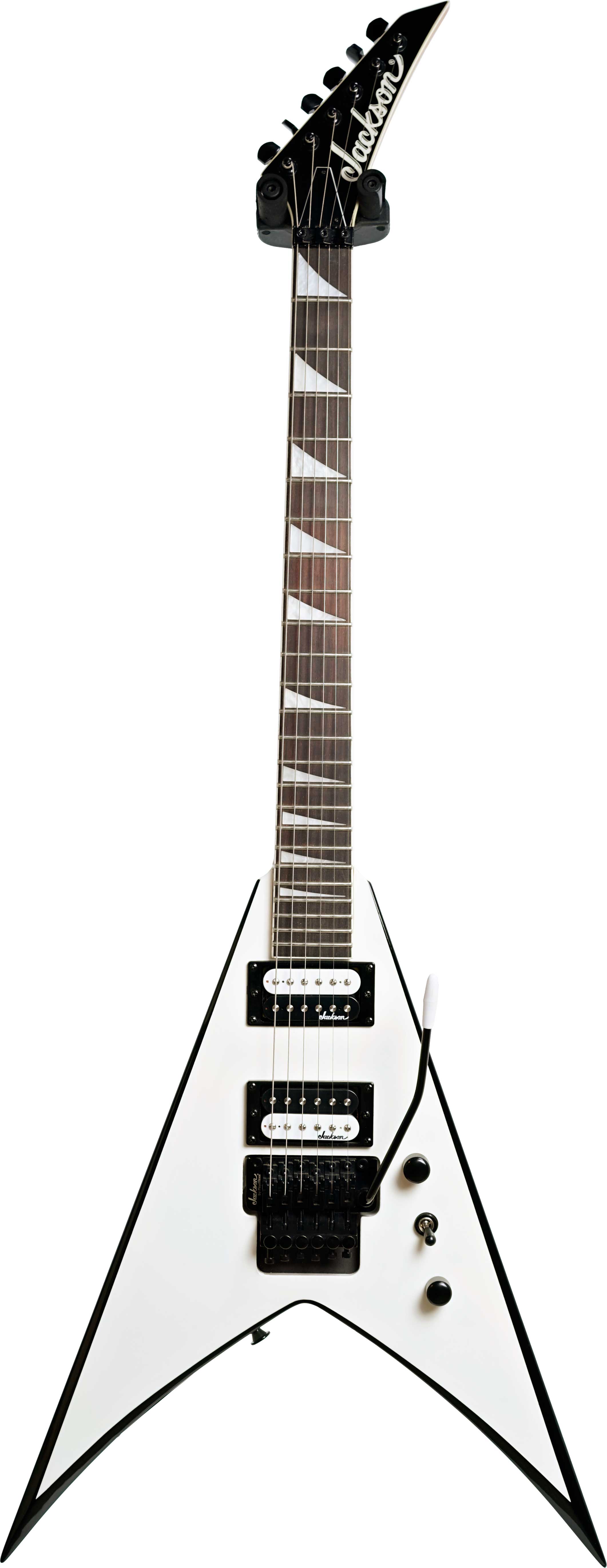 Jackson JS32 King V White with Black Bevel (Pre-Owned) #1704731